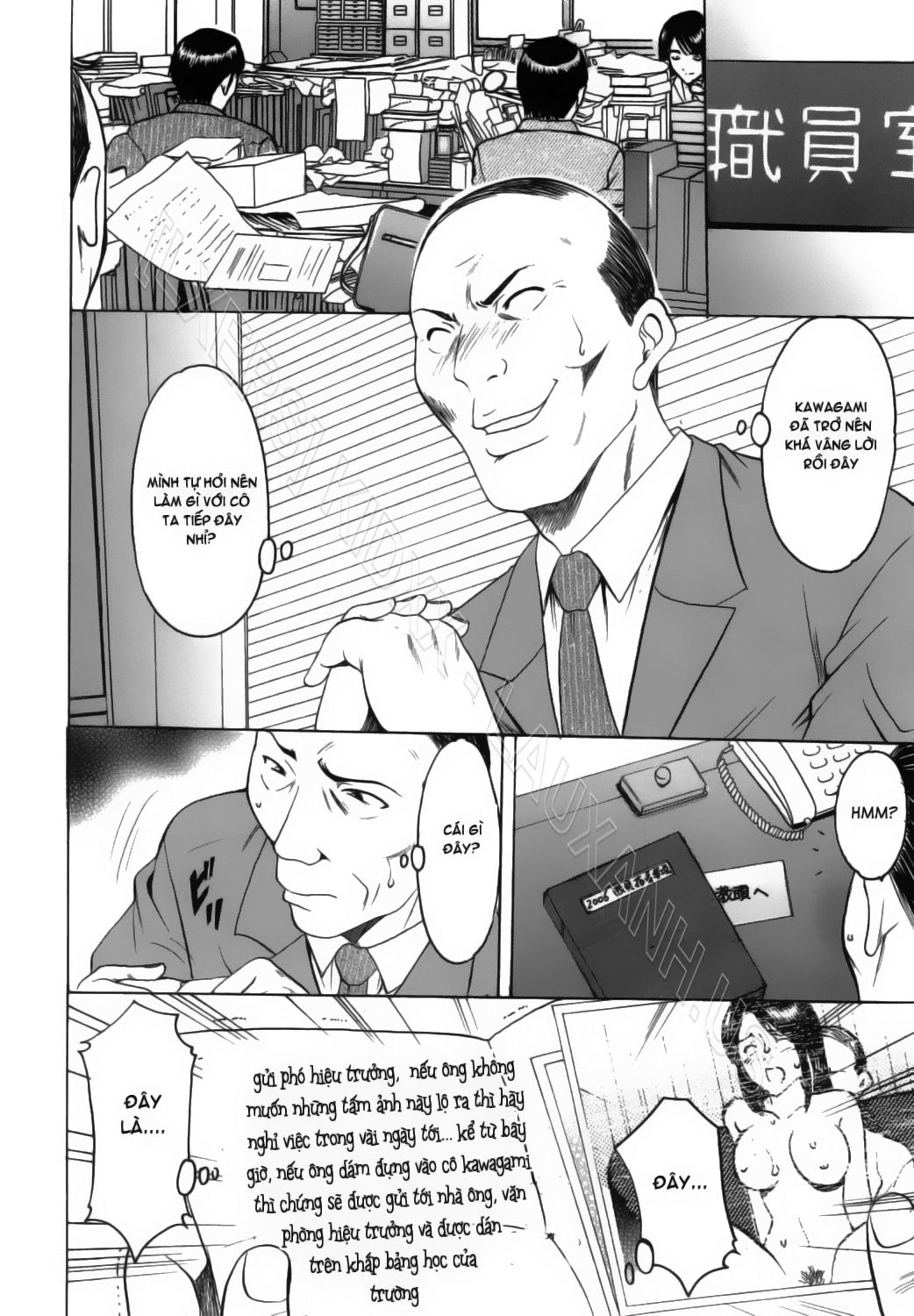HentaiVN.net - Ảnh 4 - Inran Onna Kyoushi Ga Dekiru Made [Until She Becomes a Slutty Teacher] - Chap 2