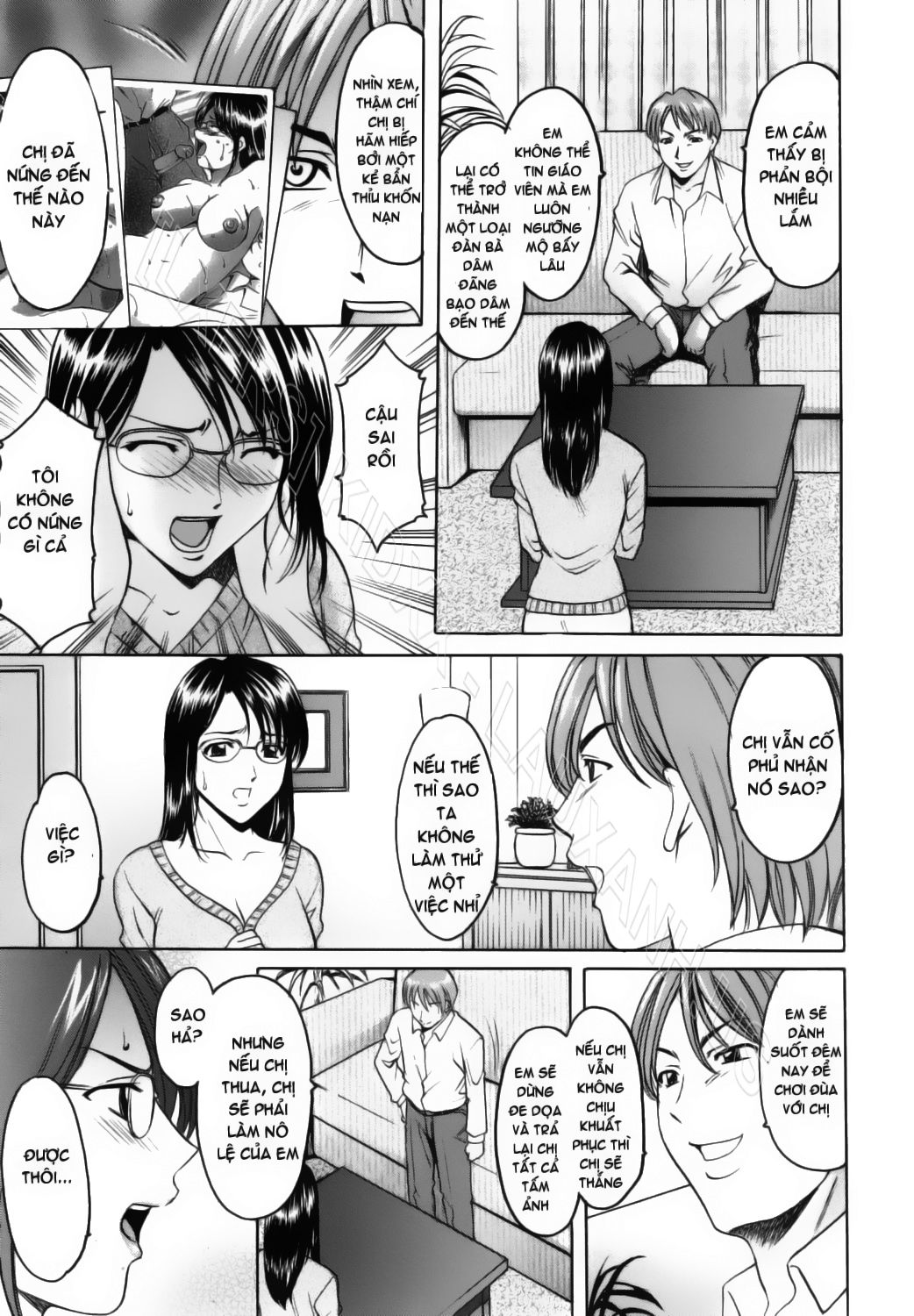 HentaiVN.net - Ảnh 7 - Inran Onna Kyoushi Ga Dekiru Made [Until She Becomes a Slutty Teacher] - Chap 3