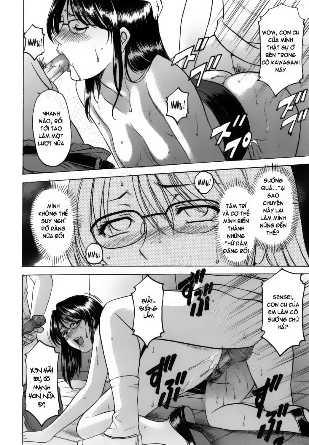HentaiVN.net - Ảnh 16 - Inran Onna Kyoushi Ga Dekiru Made [Until She Becomes a Slutty Teacher] - Chap 4