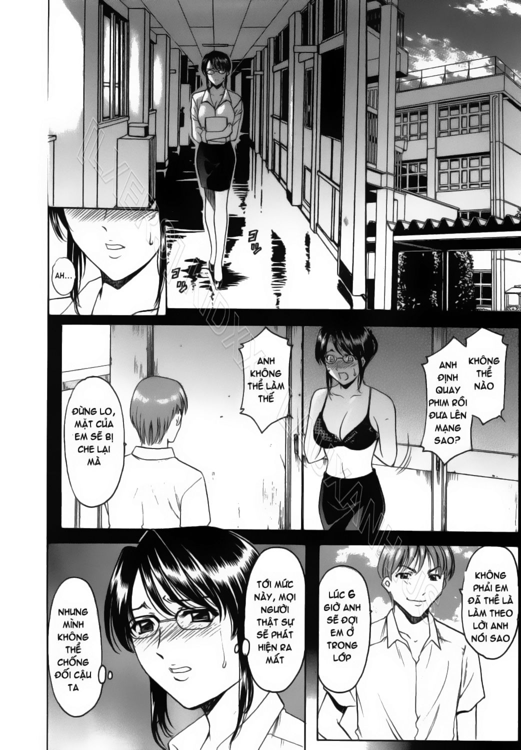 HentaiVN.net - Ảnh 8 - Inran Onna Kyoushi Ga Dekiru Made [Until She Becomes a Slutty Teacher] - Chap 4
