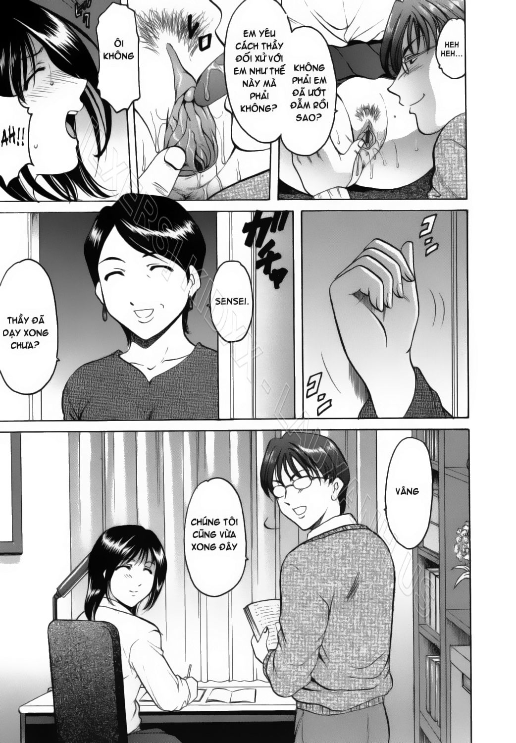 HentaiVN.net - Ảnh 3 - Inran Onna Kyoushi Ga Dekiru Made [Until She Becomes a Slutty Teacher] - Chap 5