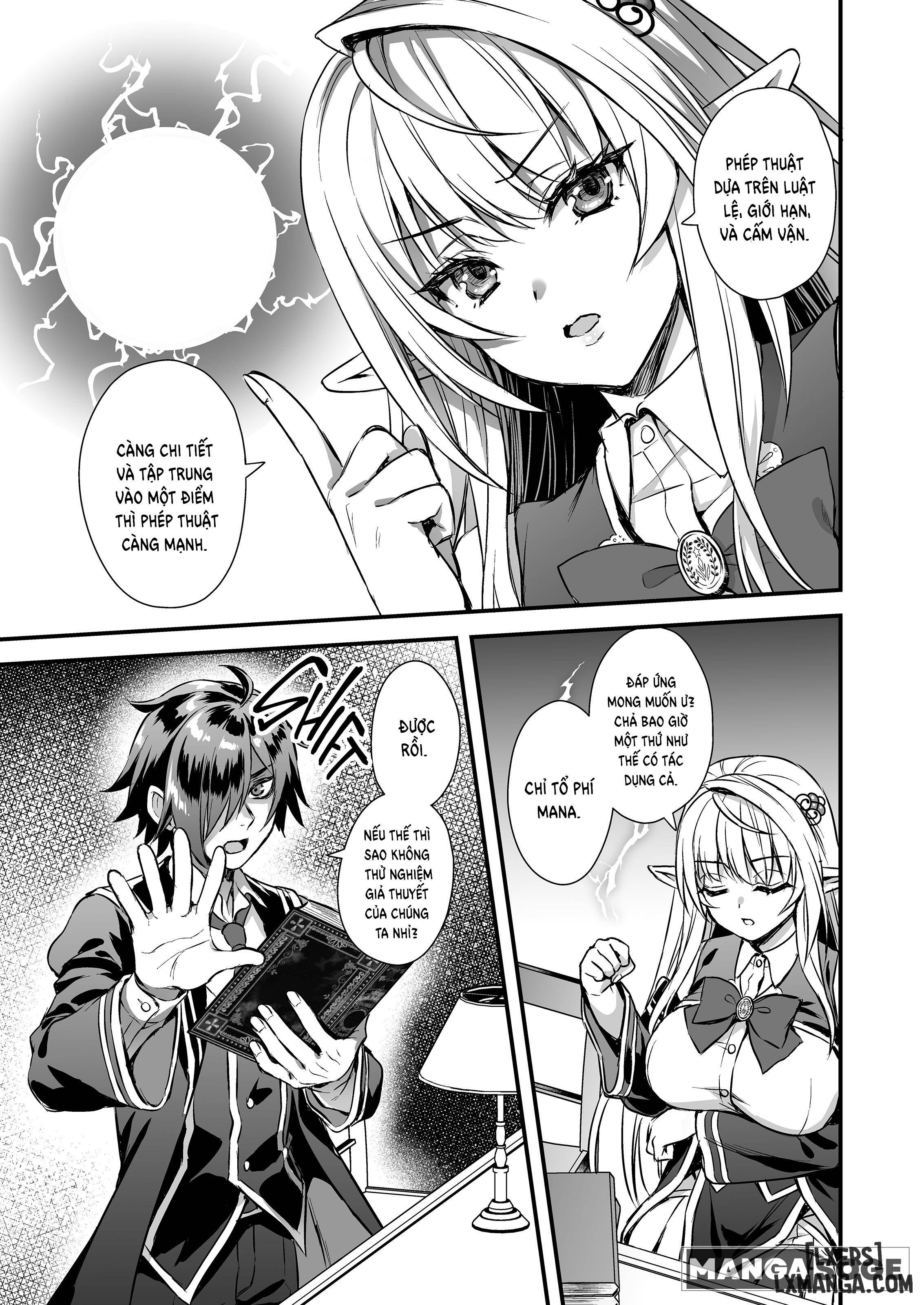HentaiVN.net - Ảnh 8 - Mahou Gakuen No Ochikobore - Chap 1