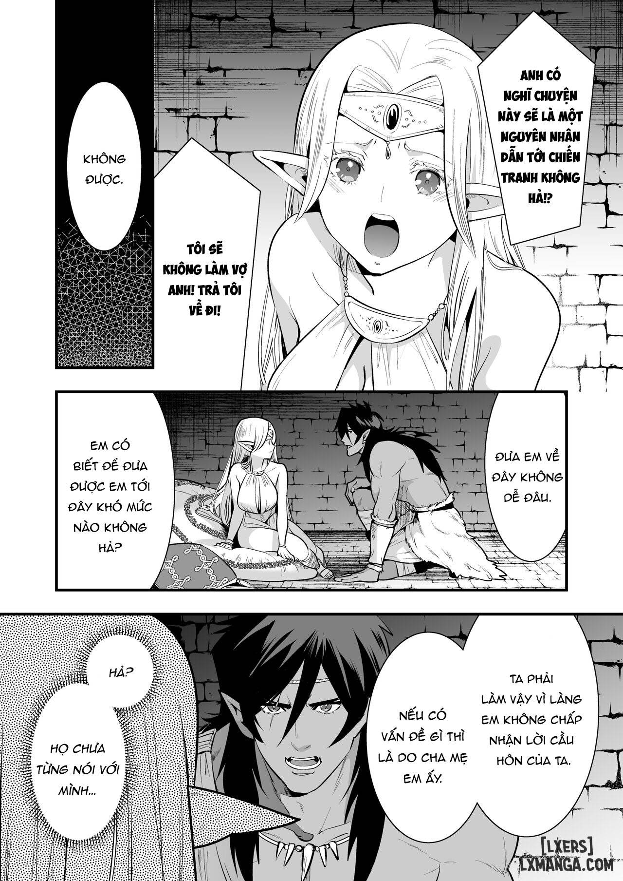 HentaiVN.net - Ảnh 9 - The Orc's Bride: An Elf Held Captive by Pleasure - Chap 1