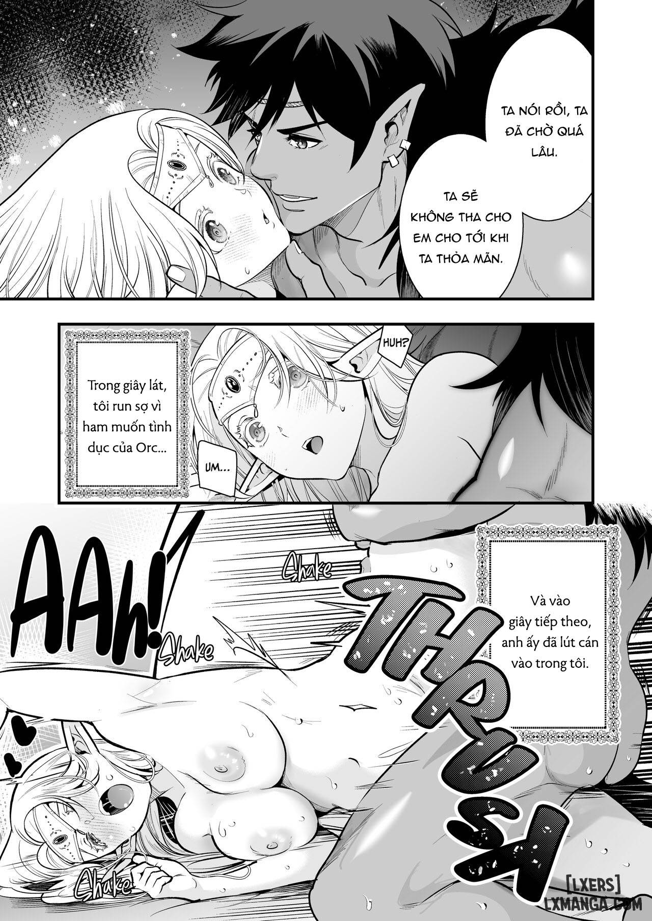HentaiVN.net - Ảnh 44 - The Orc's Bride: An Elf Held Captive by Pleasure - Chap 4 END