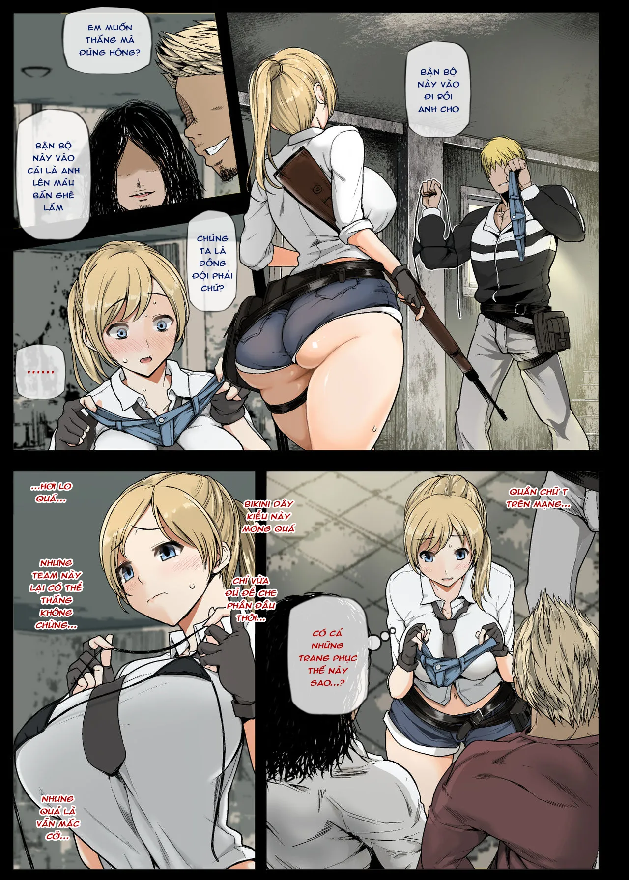 HentaiVN.net - Ảnh 8 - Geneki Joshidaisei to, Iyarashii Donkatsu (PlayerUnknown's Battlegrounds, PUBG) [Nữ Sinh Viên Năng Động Và Chiến Thắng Damdang] - Oneshot - 1.1