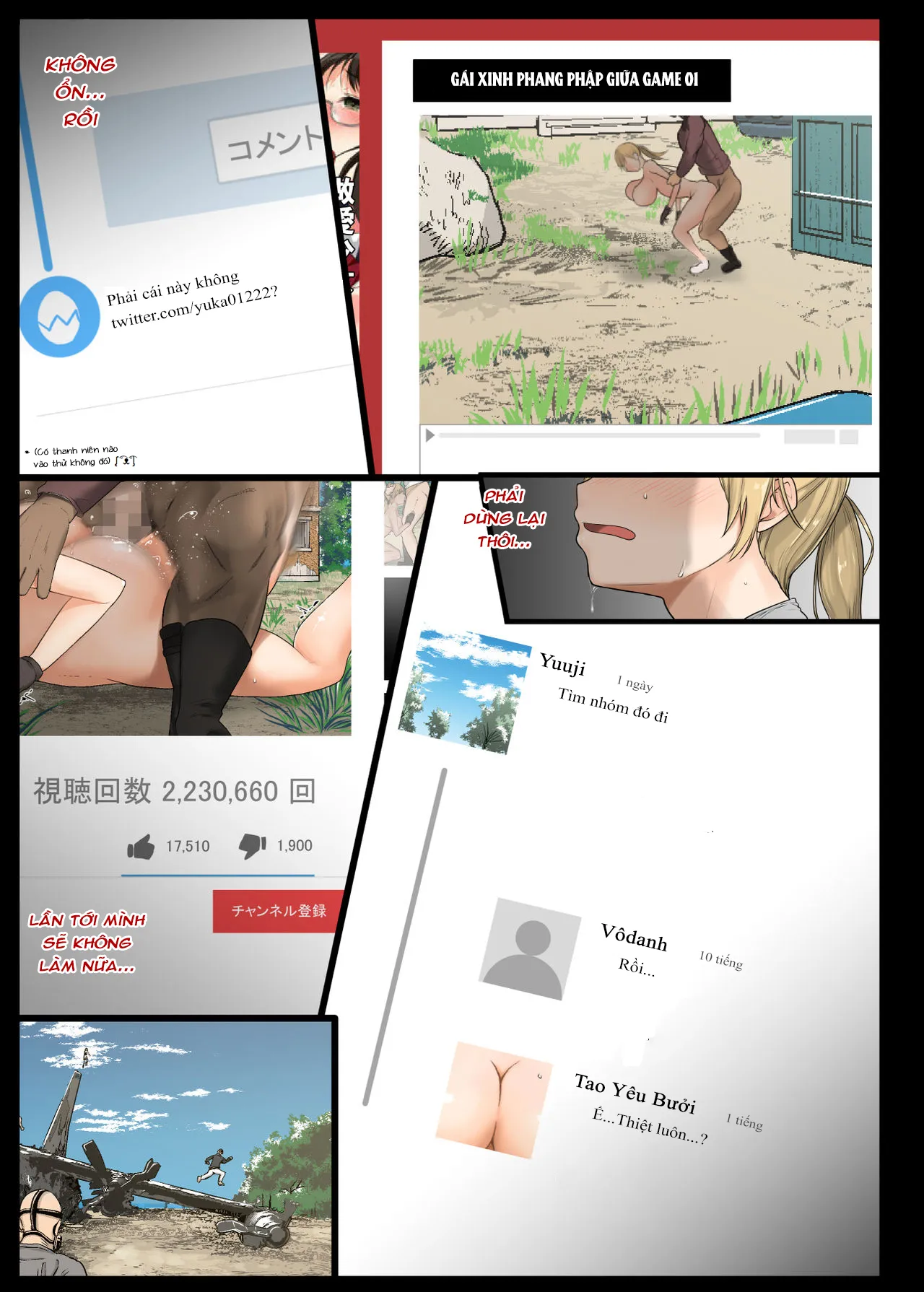 HentaiVN.net - Ảnh 23 - Geneki Joshidaisei to, Iyarashii Donkatsu (PlayerUnknown's Battlegrounds, PUBG) [Nữ Sinh Viên Năng Động Và Chiến Thắng Damdang] - Oneshot - 1.2