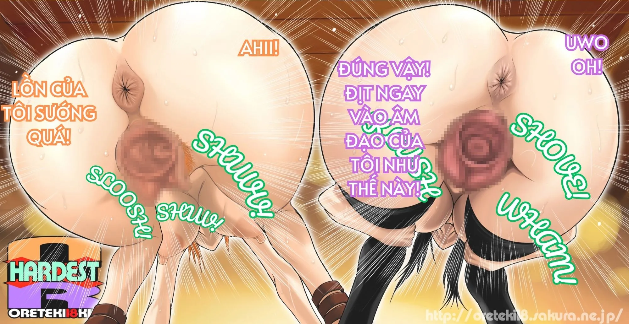 HentaiVN.net - Ảnh 22 - Những cô nàng biến thái thèm cu - Oneshot (có lông)