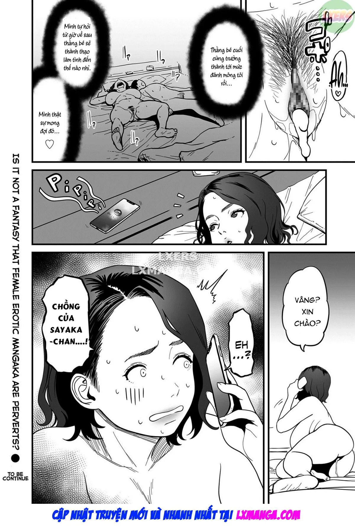 HentaiVN.net - Ảnh 23 - It’s Not a Fantasy That The Female Erotic Mangaka Is a Pervert [Onna Eromangaka ga Inran da nante Gensou ja nai?] - Chap 6