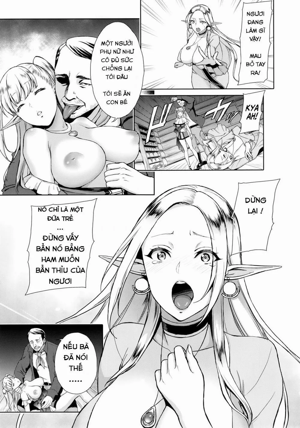 HentaiVN.net - Ảnh 7 - Kaika - Ochita Elf Tsuma - Chương 1