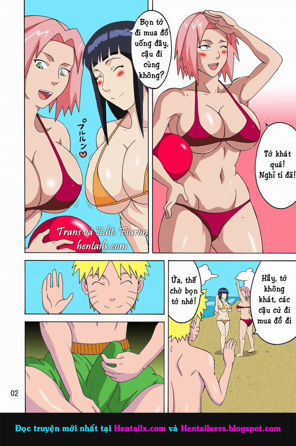 HentaiVN.net - Ảnh 3 - Tsunades Obscene Beach (Naruto) [Tsunade no In Suiyoku] - Oneshot