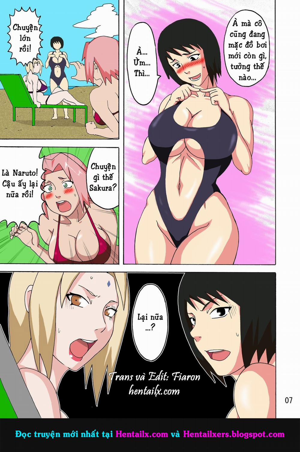 HentaiVN.net - Ảnh 8 - Tsunades Obscene Beach (Naruto) [Tsunade no In Suiyoku] - Oneshot
