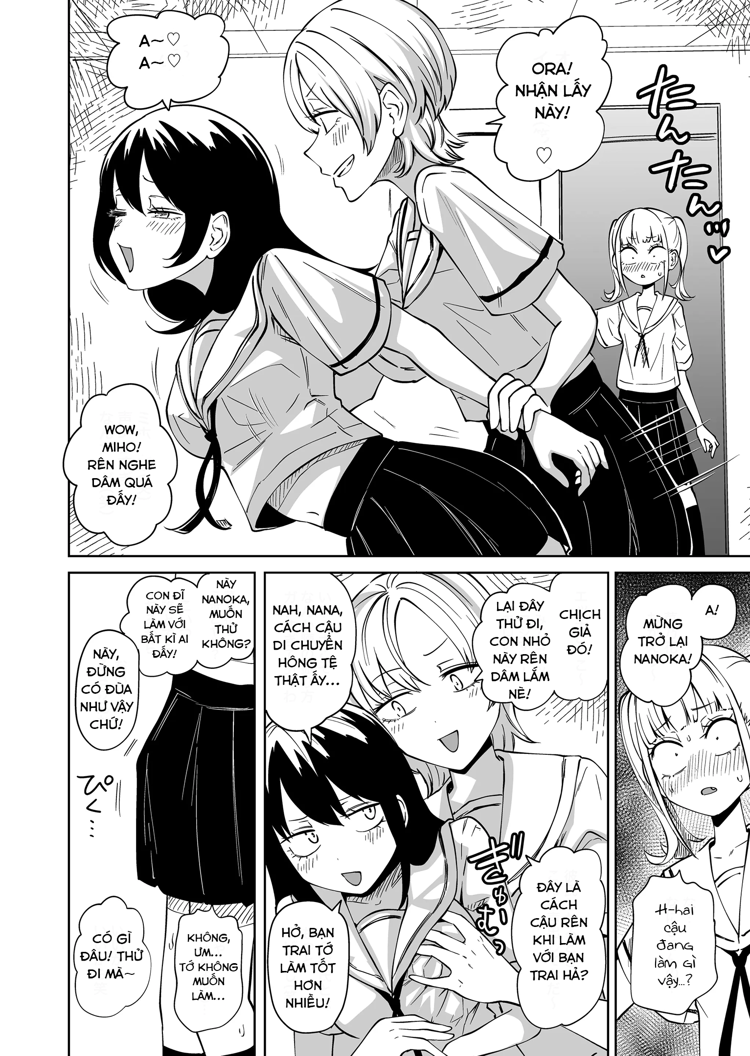 HentaiVN.net - Ảnh 4 - Sau khi bị phát hiện là Futanari, tôi biến hai đứa bạn thành lỗ đụ - Oneshot