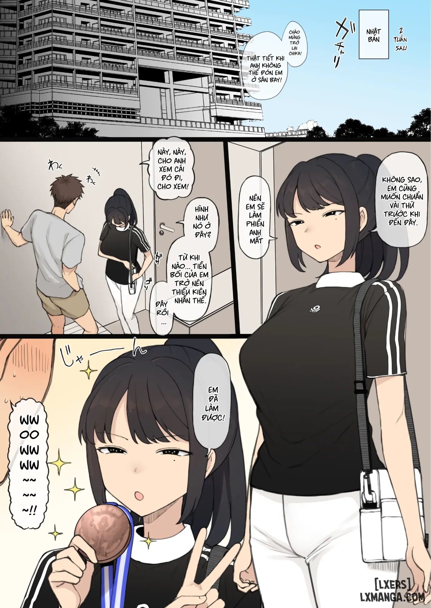 HentaiVN.net - Ảnh 3 - Athlete Couple Ni Yoru Senshumura Netorase - Oneshot