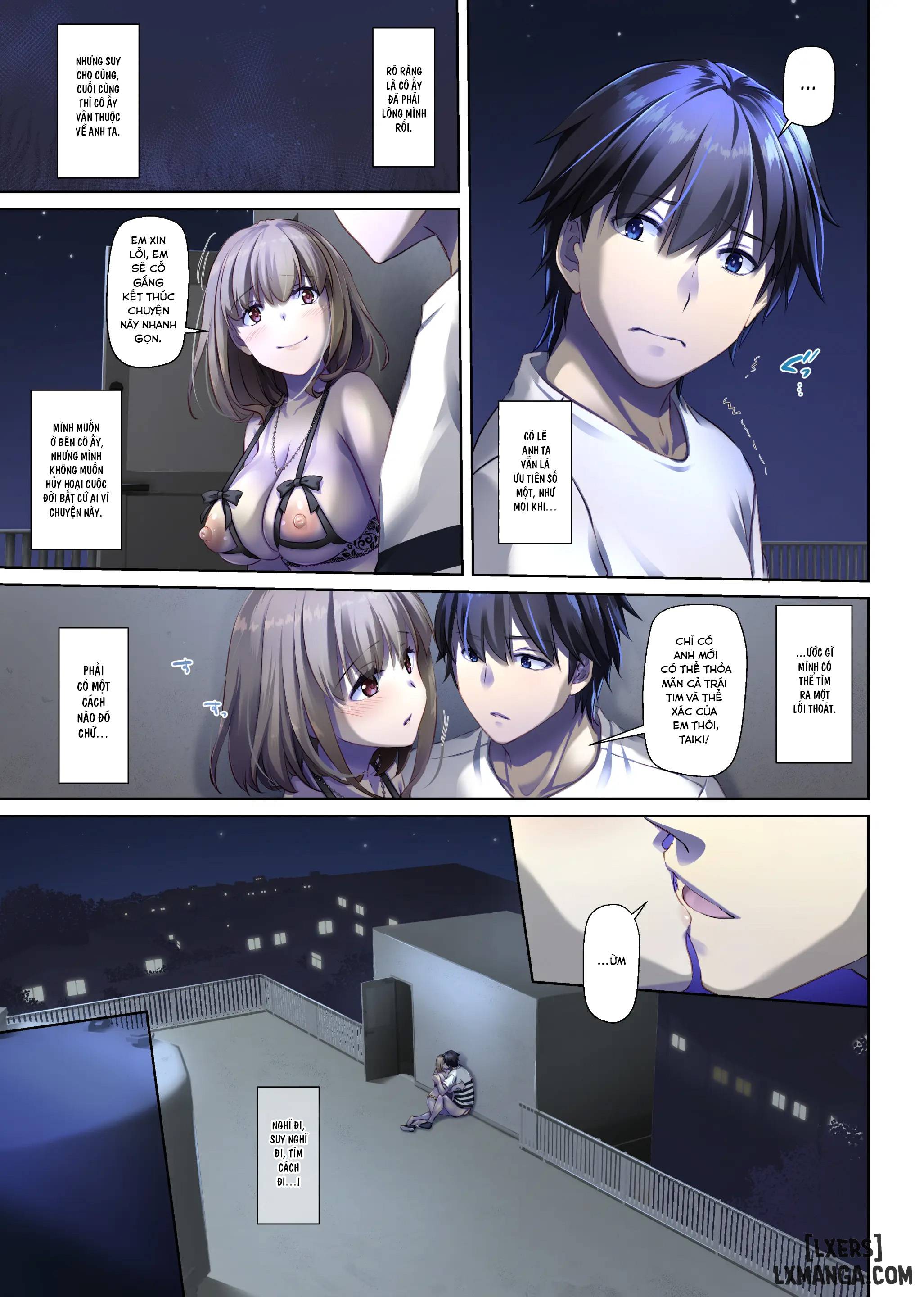 HentaiVN.net - Ảnh 31 - Hitozuma Osananajimi to Hitonatsu no Dekigoto 4 DLO-18 - Chap 1