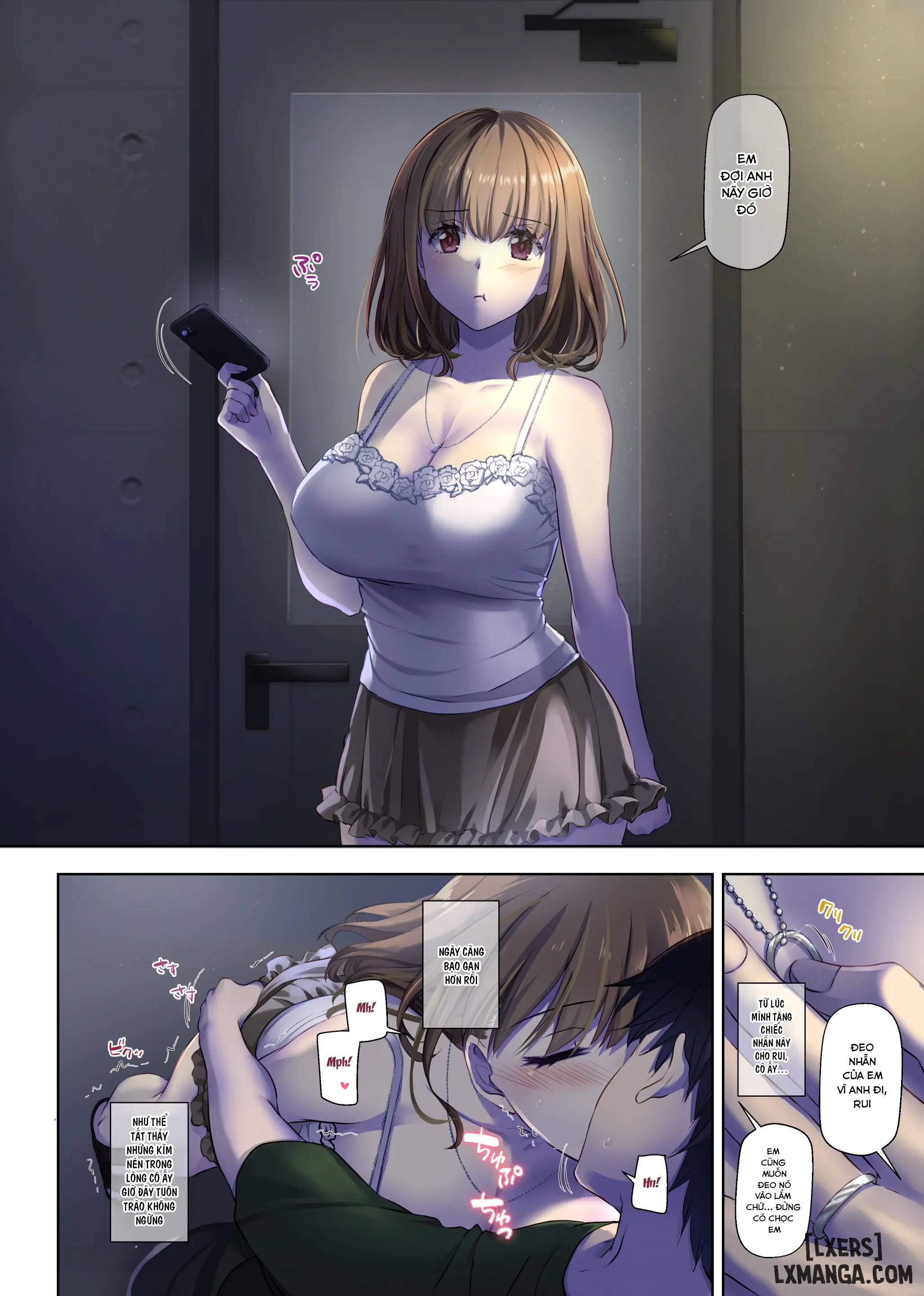 HentaiVN.net - Ảnh 6 - Hitozuma Osananajimi to Hitonatsu no Dekigoto 4 DLO-18 - Chap 1