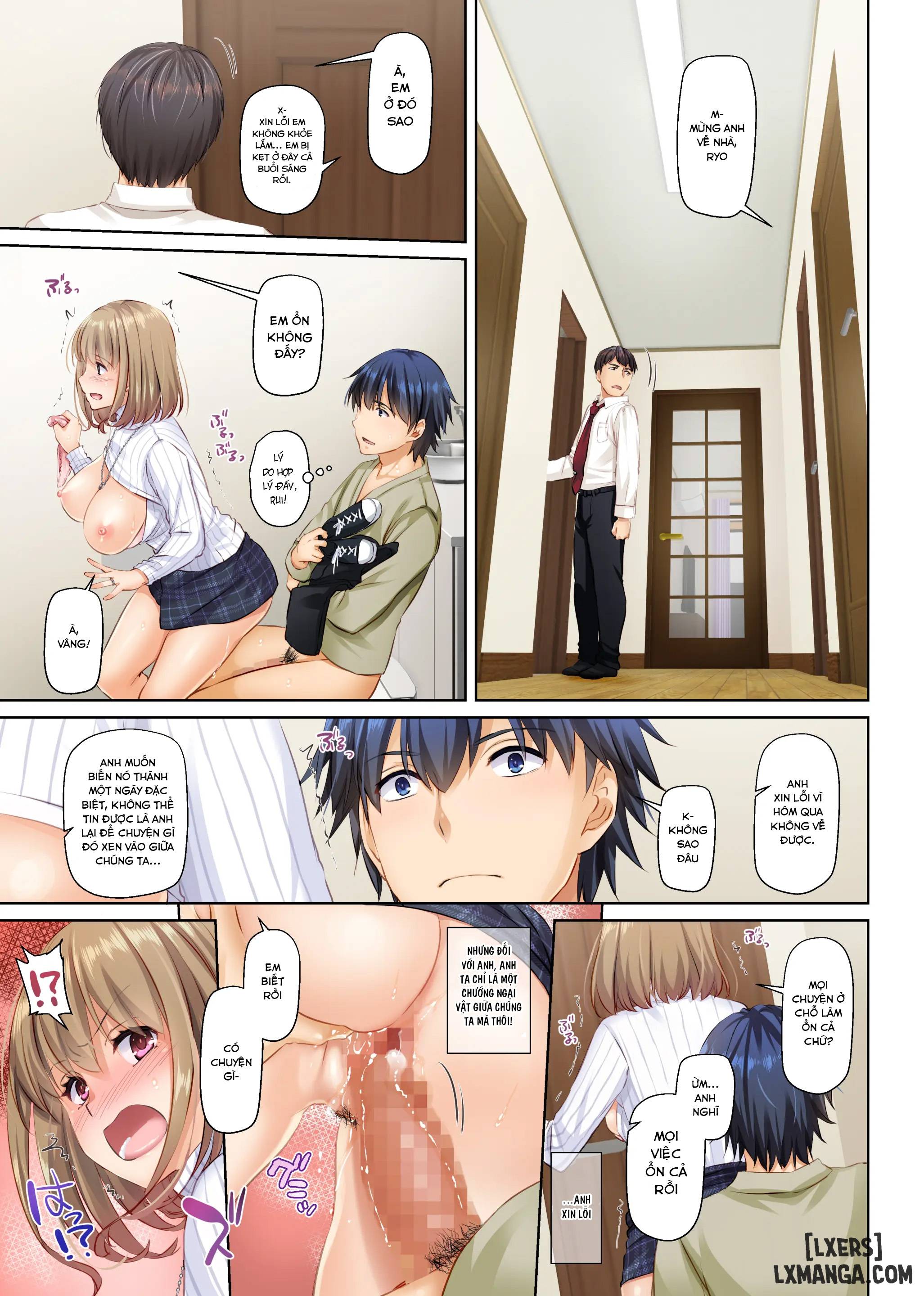 HentaiVN.net - Ảnh 16 - Hitozuma Osananajimi to Hitonatsu no Dekigoto 4 DLO-18 - Chap 2