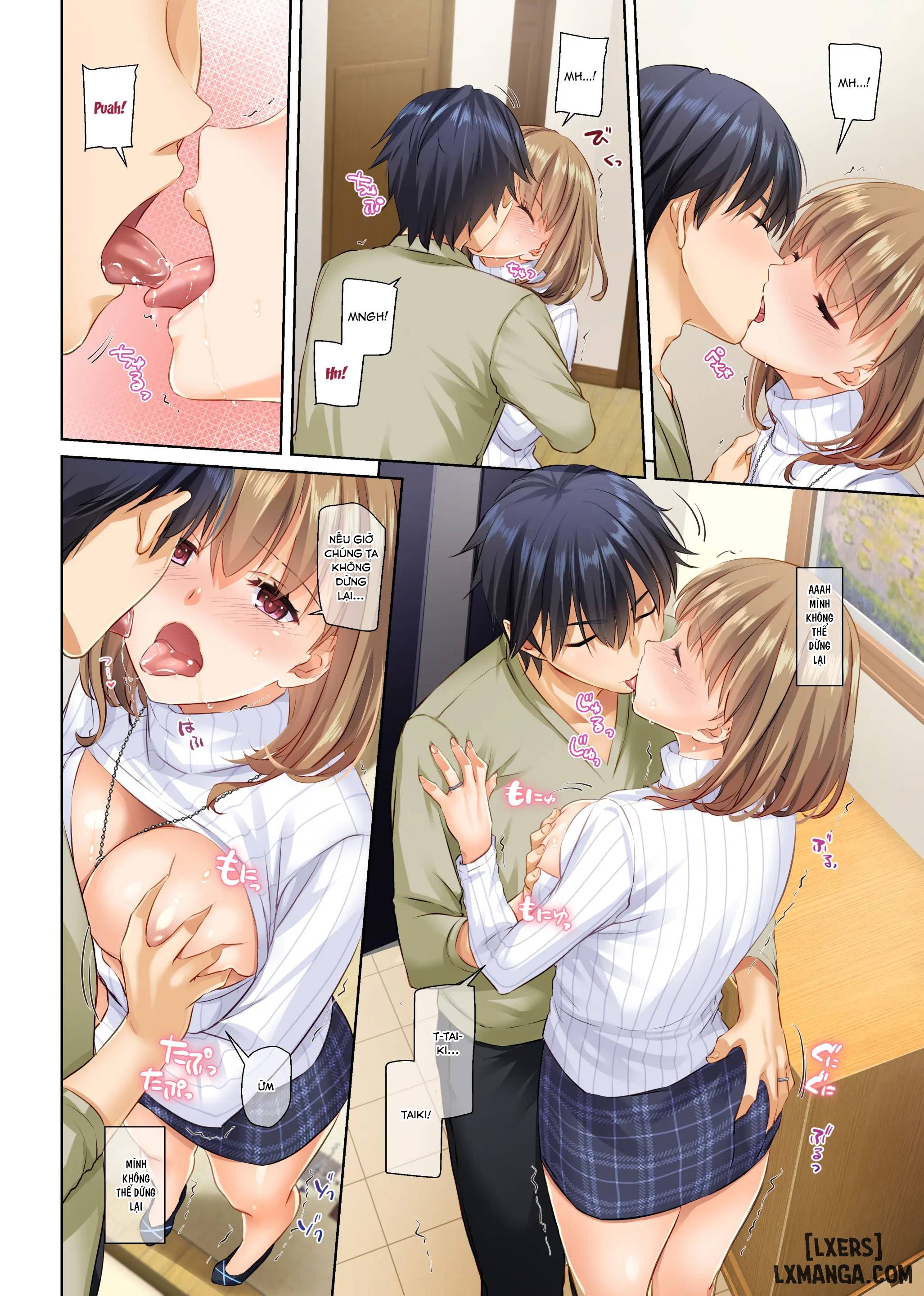 HentaiVN.net - Ảnh 9 - Hitozuma Osananajimi to Hitonatsu no Dekigoto 4 DLO-18 - Chap 2