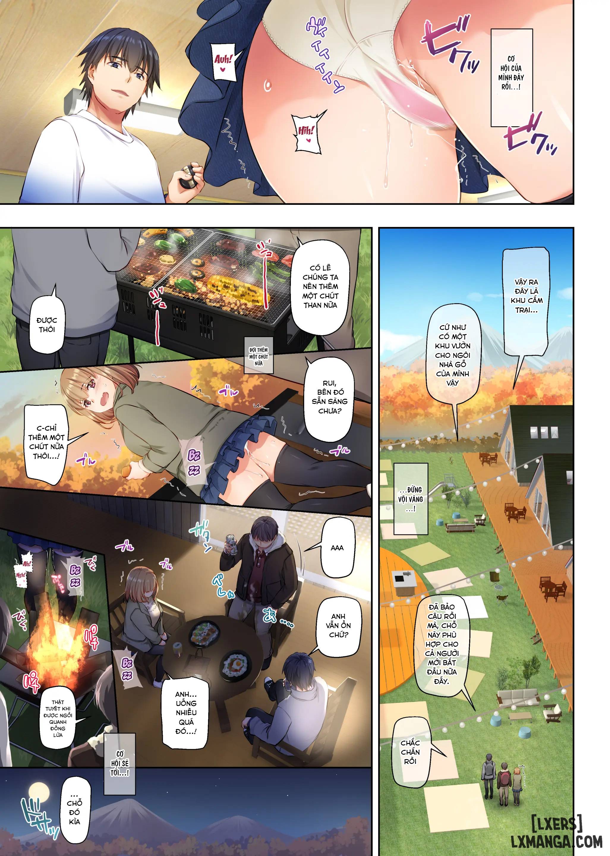 HentaiVN.net - Ảnh 7 - Hitozuma Osananajimi to Hitonatsu no Dekigoto 4 DLO-18 - Chap 3
