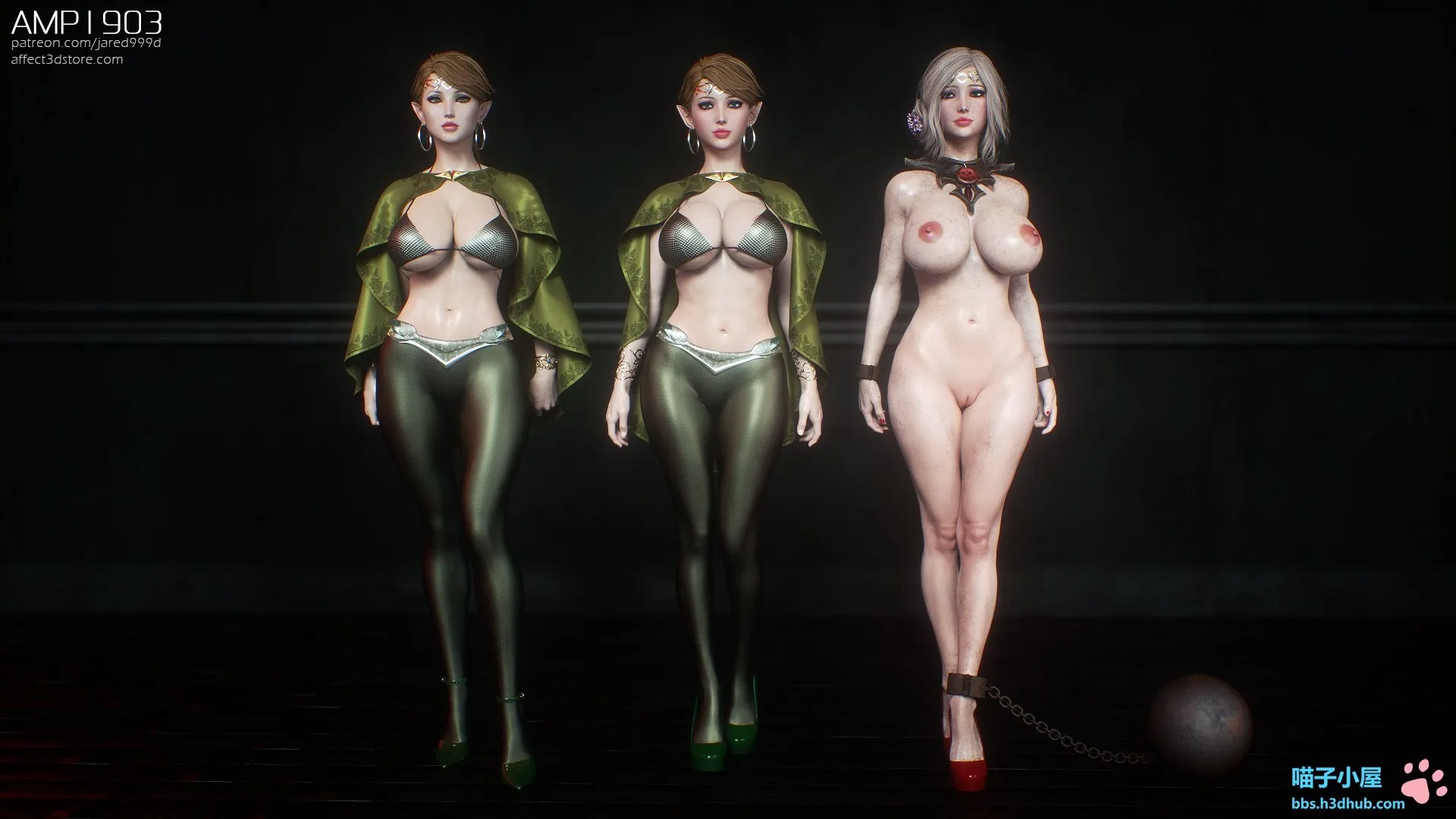 HentaiVN.net - Ảnh 10 - Elf Slave - Chapter 3.5: Two Elves - Concept Art
