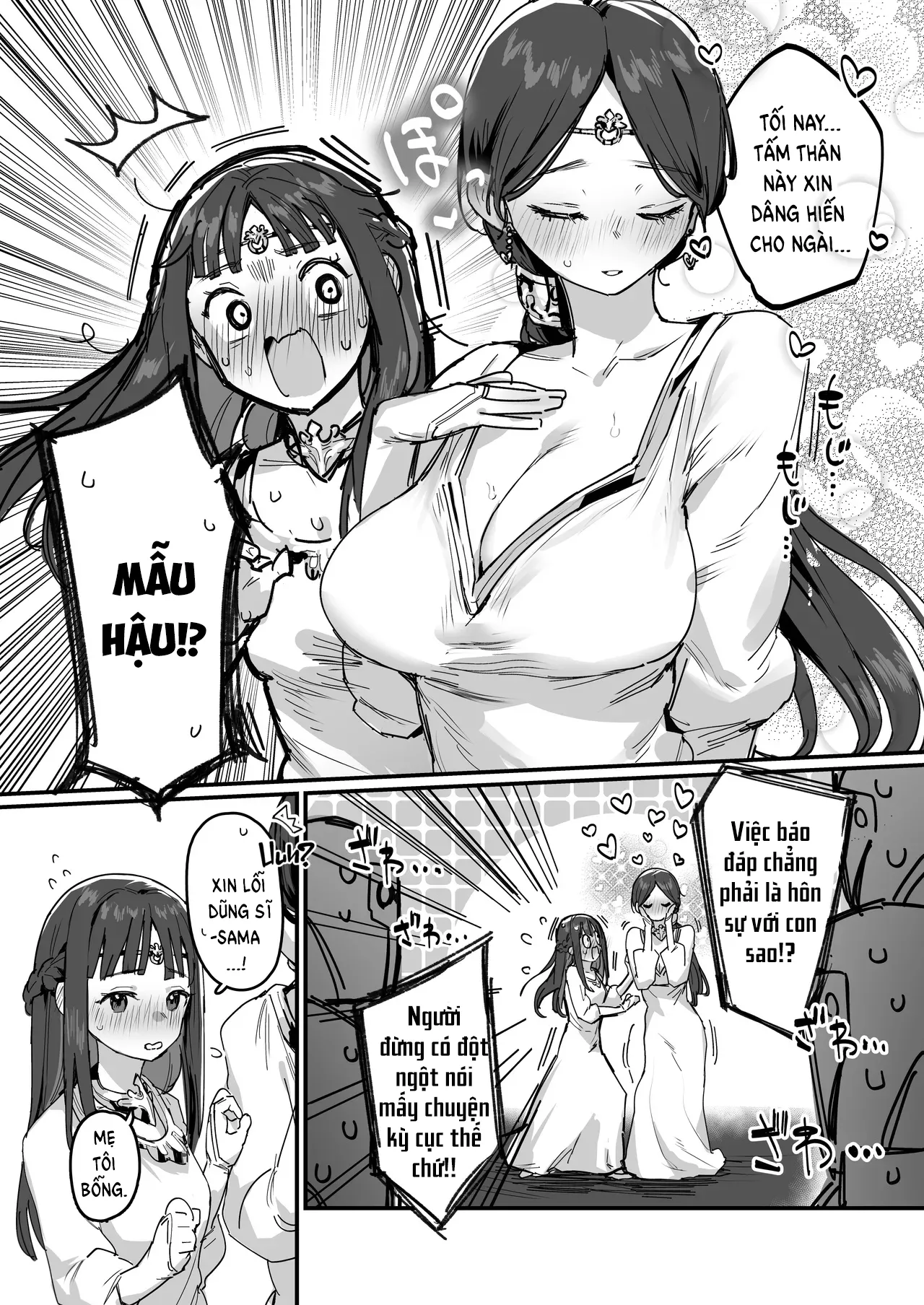 HentaiVN.net - Ảnh 10 - Công chúa và nữ hoàng trả ơn Hiệp sĩ. - Oneshot