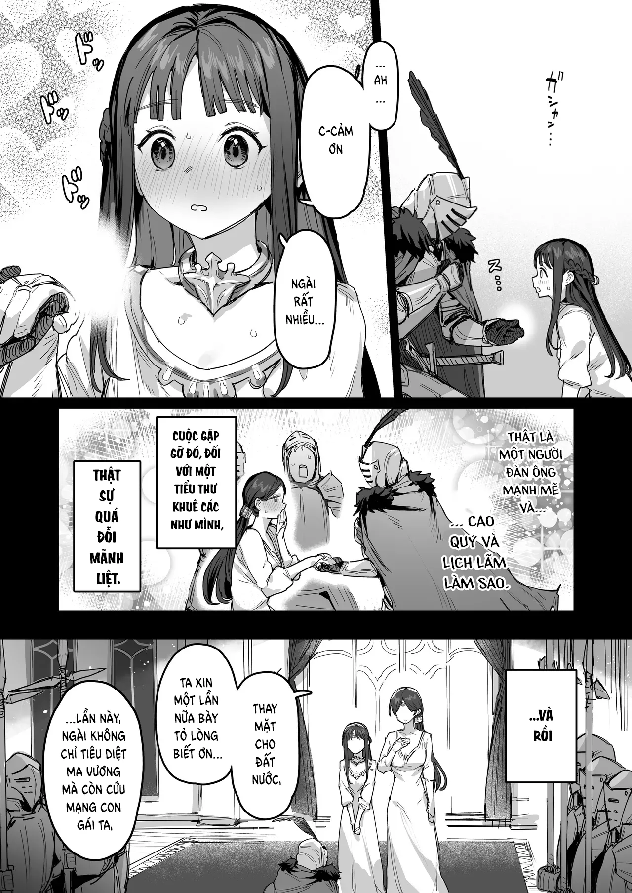 HentaiVN.net - Ảnh 8 - Công chúa và nữ hoàng trả ơn Hiệp sĩ. - Oneshot
