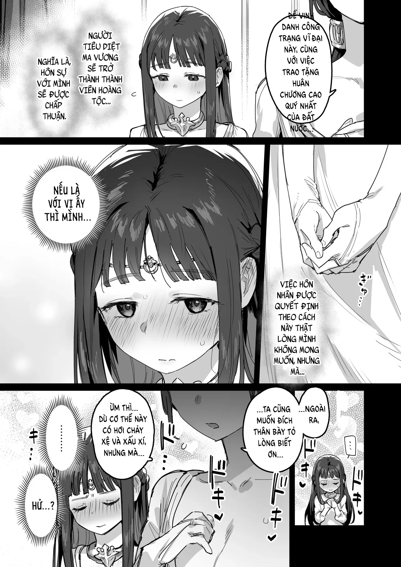 HentaiVN.net - Ảnh 9 - Công chúa và nữ hoàng trả ơn Hiệp sĩ. - Oneshot
