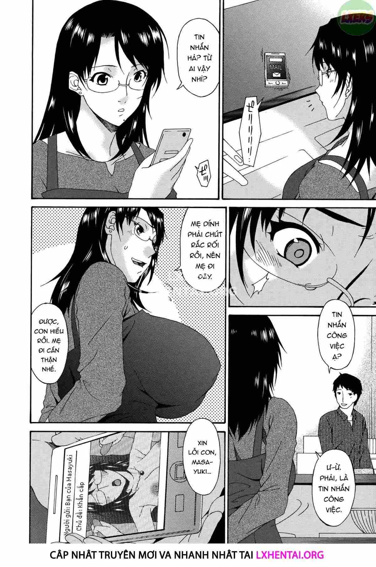 HentaiVN.net - Ảnh 21 - Boku no Kaa-san wa Yuujin no Mesuinu [My Mother is My Friend's Slave] - Chap 3