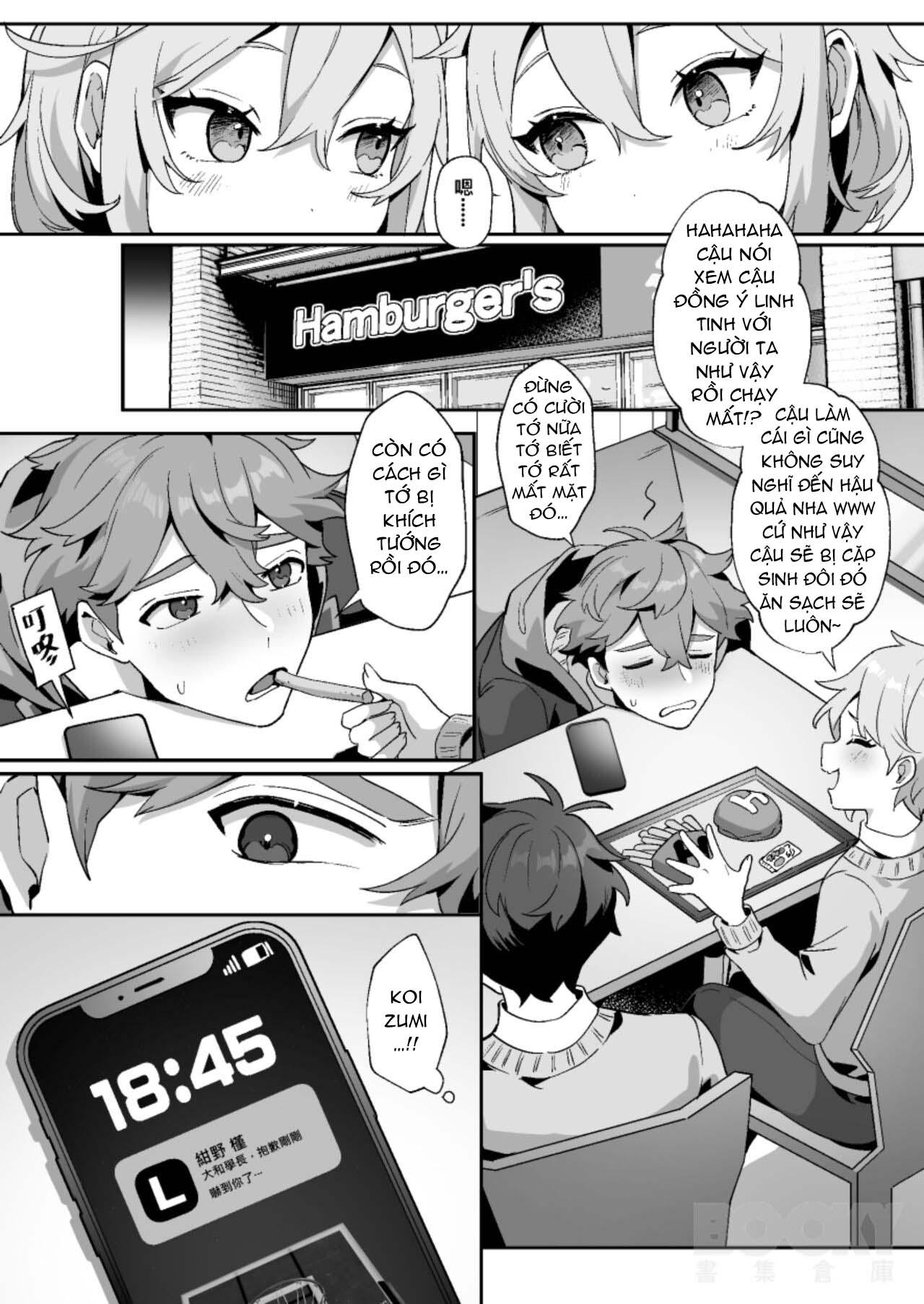 HentaiVN.net - Ảnh 15 - Anh chàng ngốc và 2 chú thỏ sinh đôi - Oneshot