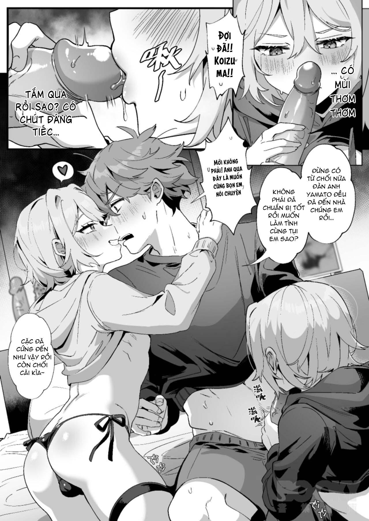HentaiVN.net - Ảnh 22 - Anh chàng ngốc và 2 chú thỏ sinh đôi - Oneshot