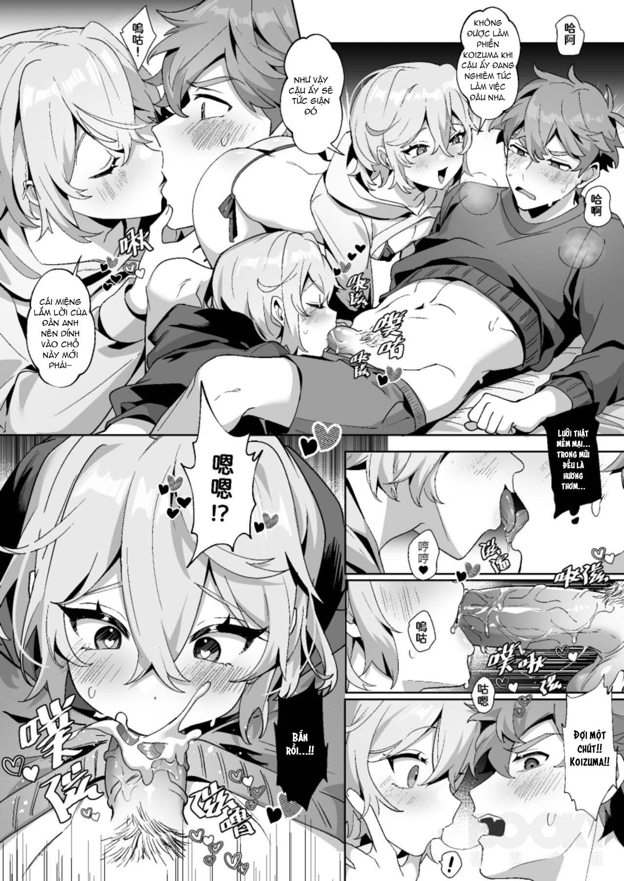 HentaiVN.net - Ảnh 24 - Anh chàng ngốc và 2 chú thỏ sinh đôi - Oneshot
