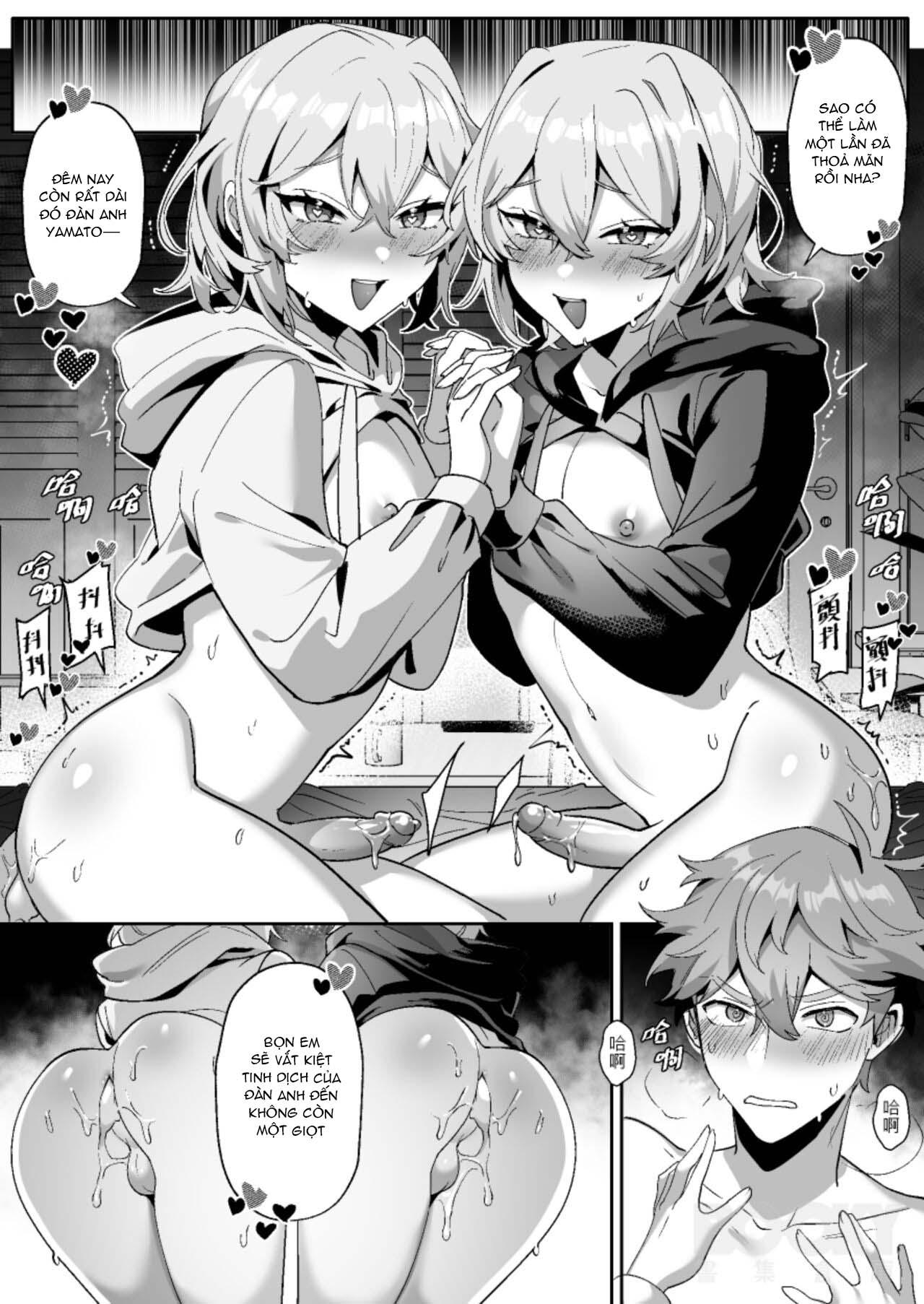 HentaiVN.net - Ảnh 34 - Anh chàng ngốc và 2 chú thỏ sinh đôi - Oneshot
