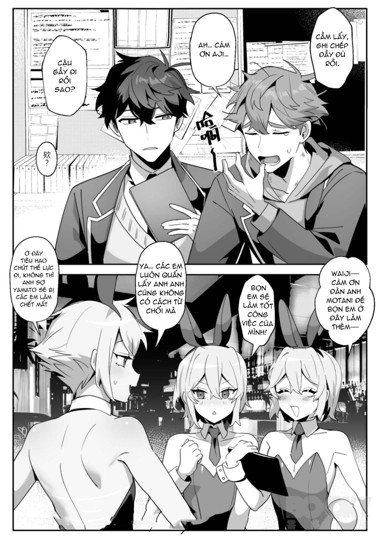 HentaiVN.net - Ảnh 37 - Anh chàng ngốc và 2 chú thỏ sinh đôi - Oneshot