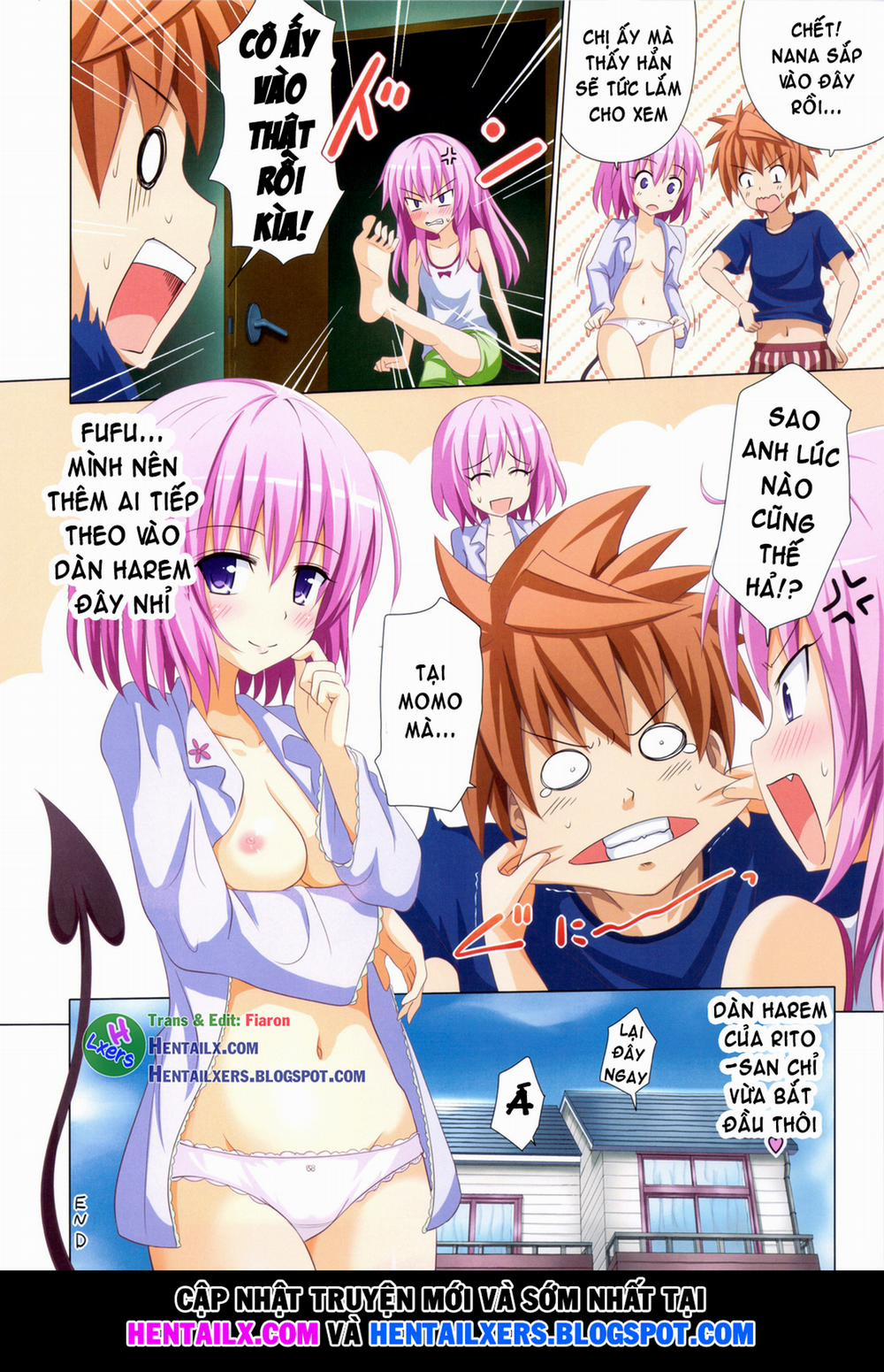 HentaiVN.net - Ảnh 20 - Moshi Rito Darkness (To Love-Ru) [もしリトダークネス] - Chap 1