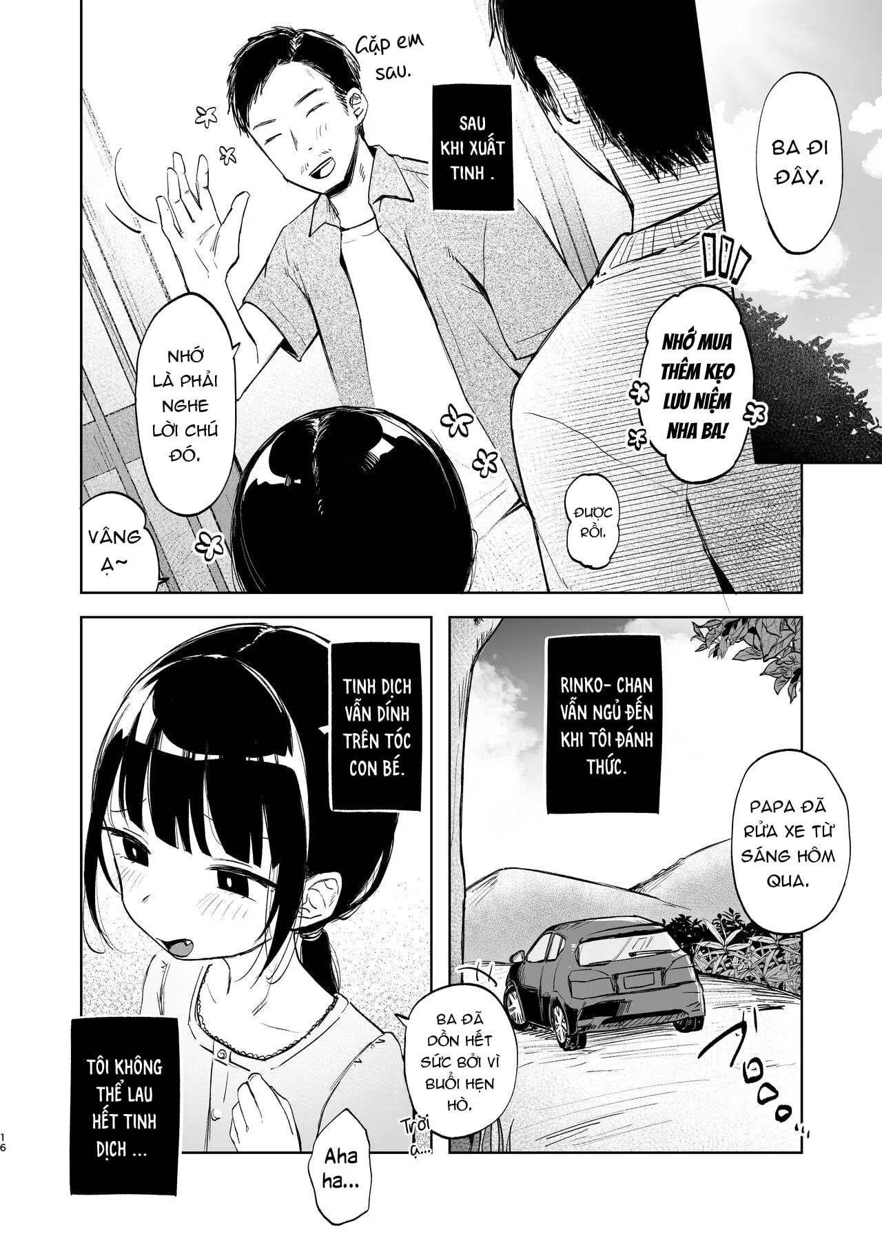 HentaiVN.net - Ảnh 16 - Mùa hè – Lần đầu của Rinko với Oji-san - Oneshot