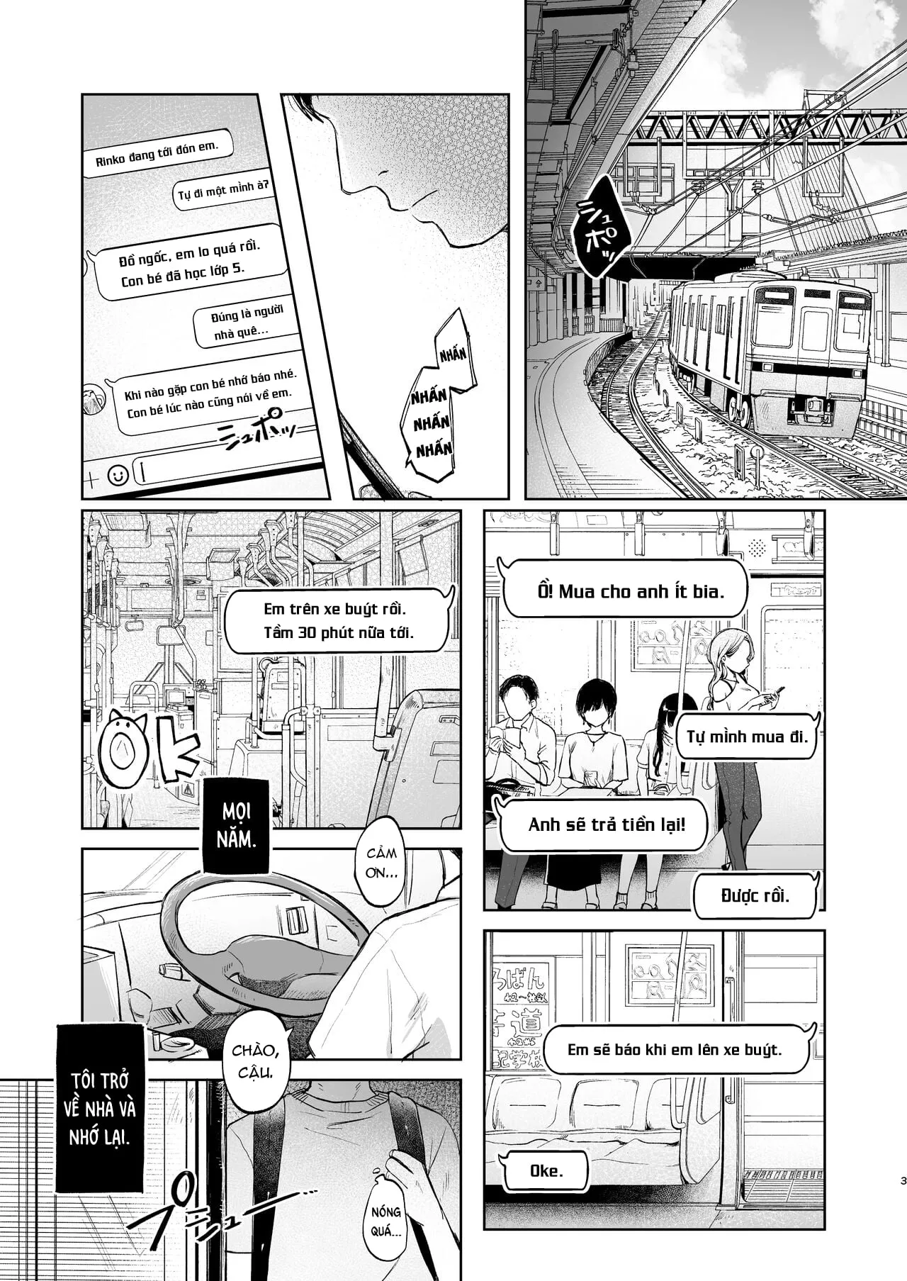 HentaiVN.net - Ảnh 3 - Mùa hè – Lần đầu của Rinko với Oji-san - Oneshot