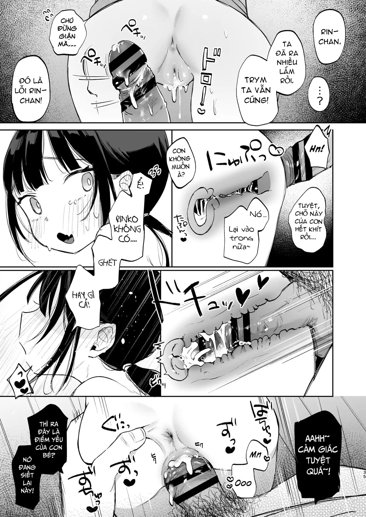 HentaiVN.net - Ảnh 35 - Mùa hè – Lần đầu của Rinko với Oji-san - Oneshot