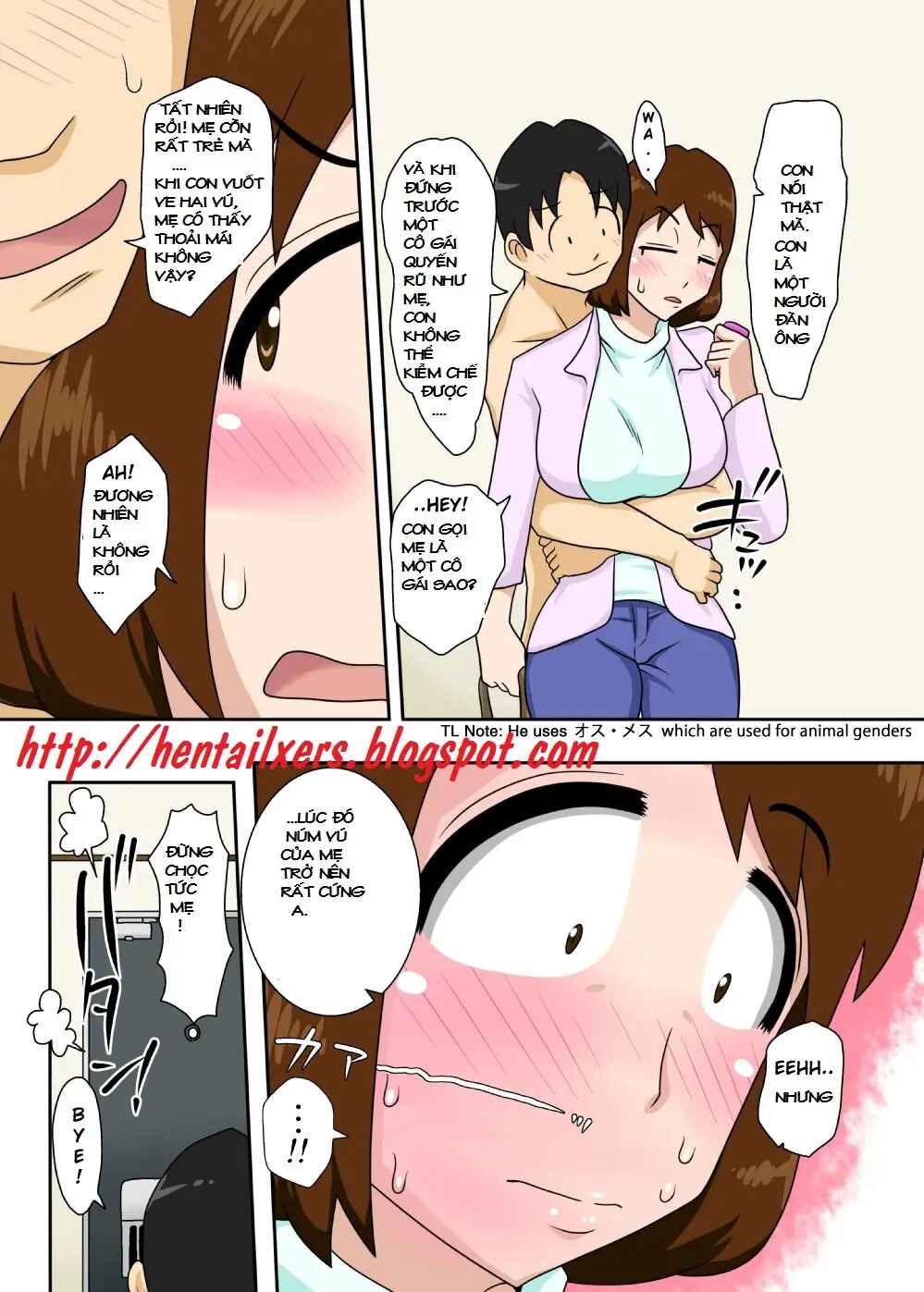 HentaiVN.net - Ảnh 20 - For This Reason, While Naked, I Tried To Ask My Mom - oneshot