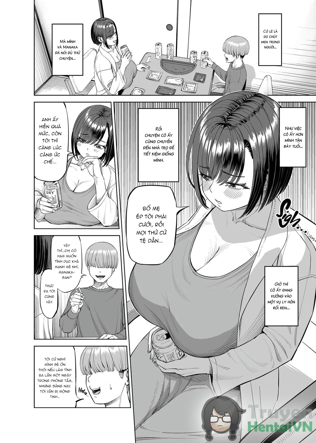 HentaiVN.net - Ảnh 13 - Yokkyuu Fuman na Share House no Juunin Otagai Seiyoku Tsuyoi node Souiu Kankei ni Nacchaimashou ka - Oneshot