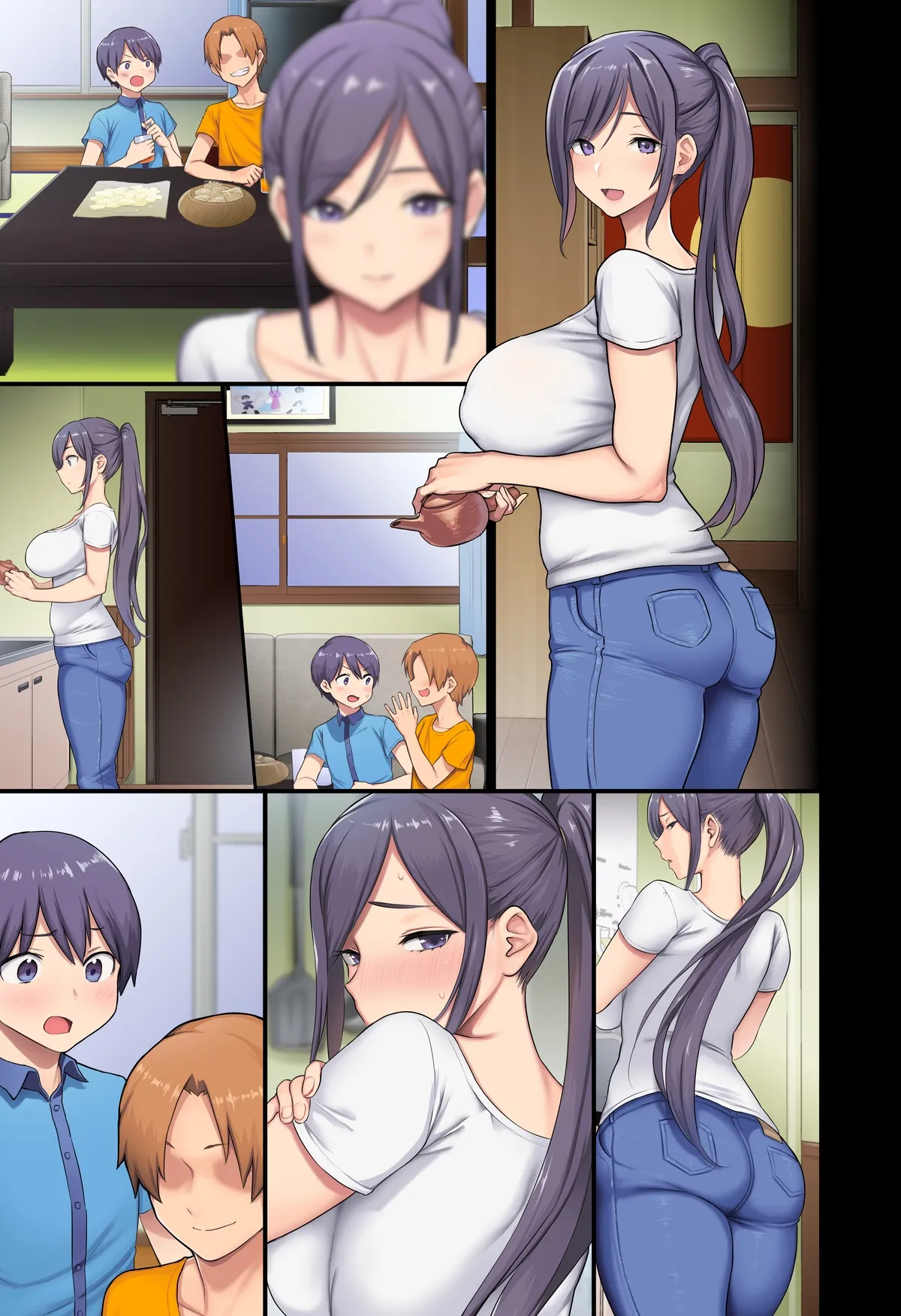 HentaiVN.net - Ảnh 5 - Kyonyuu Miboujin to Musuko no Waruui Otomodachi Honpen Rensai [Giant Boobs Widow and Her Son's Very. Very Bad Friend] - Artist