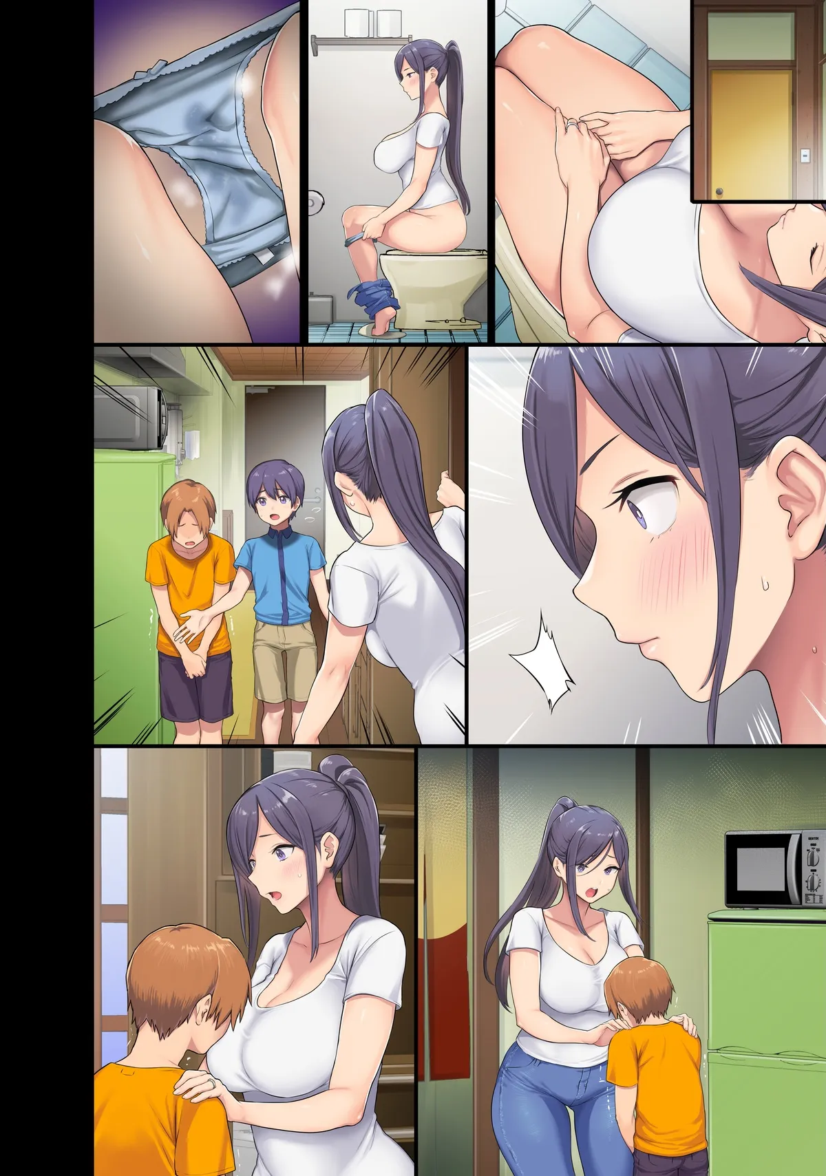 HentaiVN.net - Ảnh 6 - Kyonyuu Miboujin to Musuko no Waruui Otomodachi Honpen Rensai [Giant Boobs Widow and Her Son's Very. Very Bad Friend] - Artist