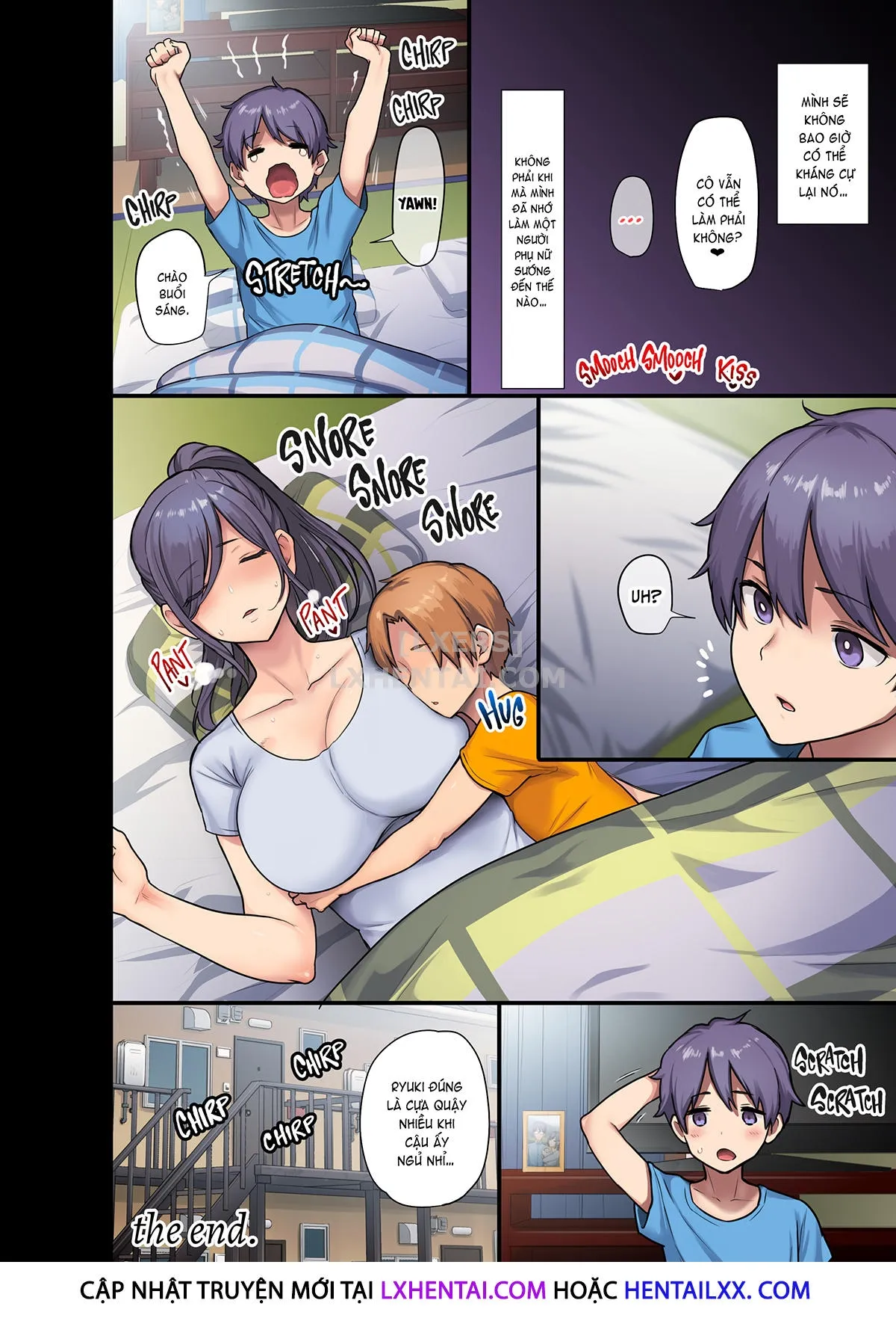 HentaiVN.net - Ảnh 41 - Kyonyuu Miboujin to Musuko no Waruui Otomodachi Honpen Rensai [Giant Boobs Widow and Her Son's Very. Very Bad Friend] - Oneshot - Không che