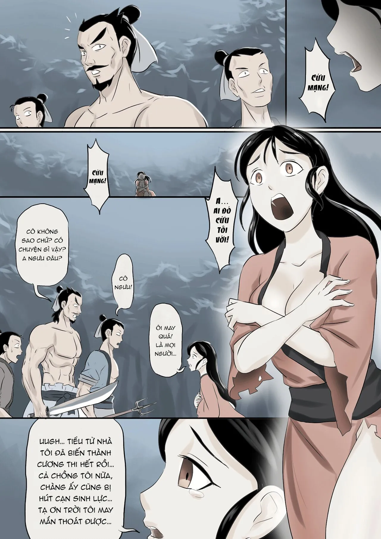 HentaiVN.net - Ảnh 5 - Ma nữ thức tỉnh - Chap 3 - Goá phụ về làng