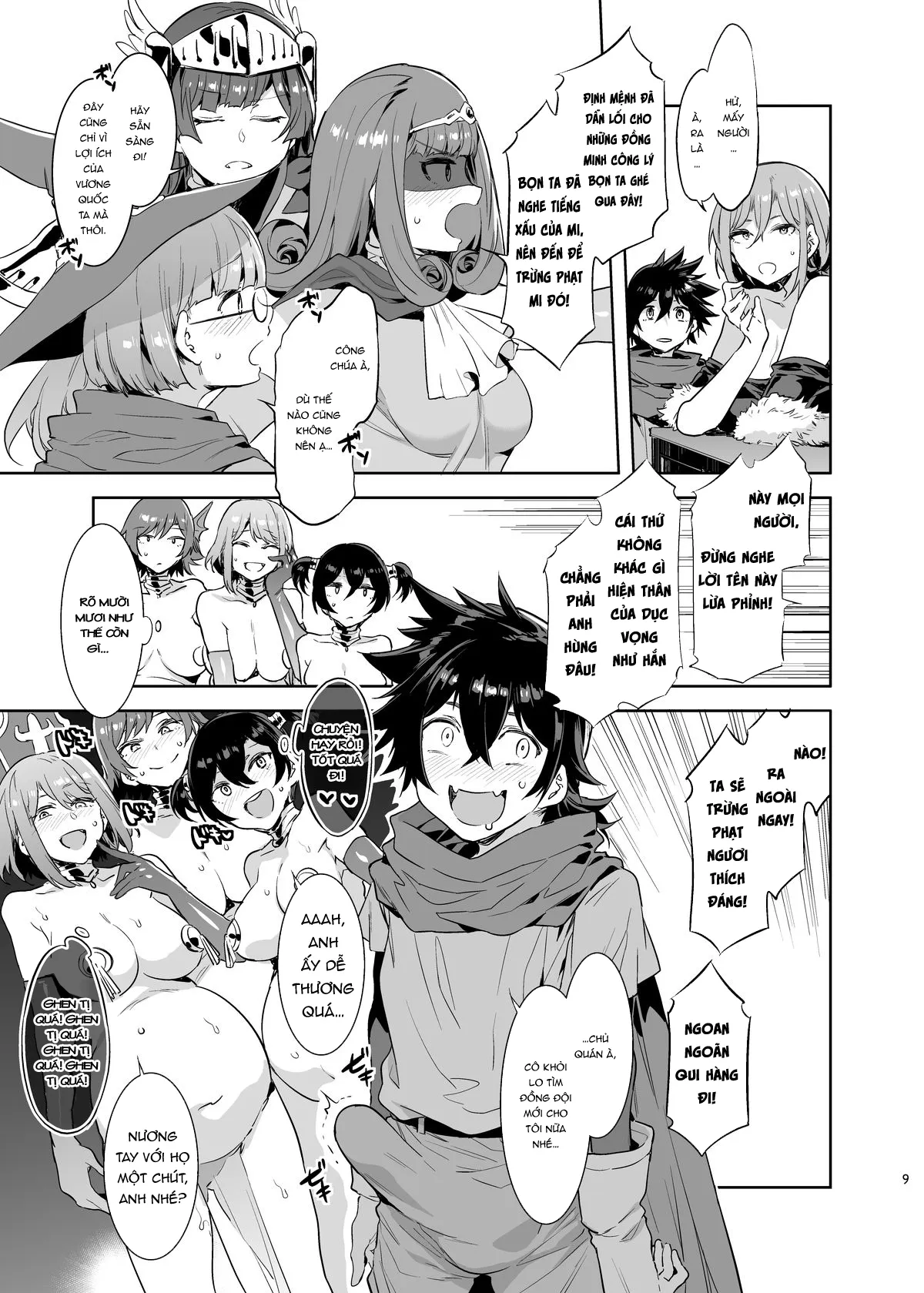 HentaiVN.net - Ảnh 7 - Hảo hán phịch thủ thiếu niên! [Seiyoku ni Shoujiki Sugiru Shota Yuusha] - Oneshot