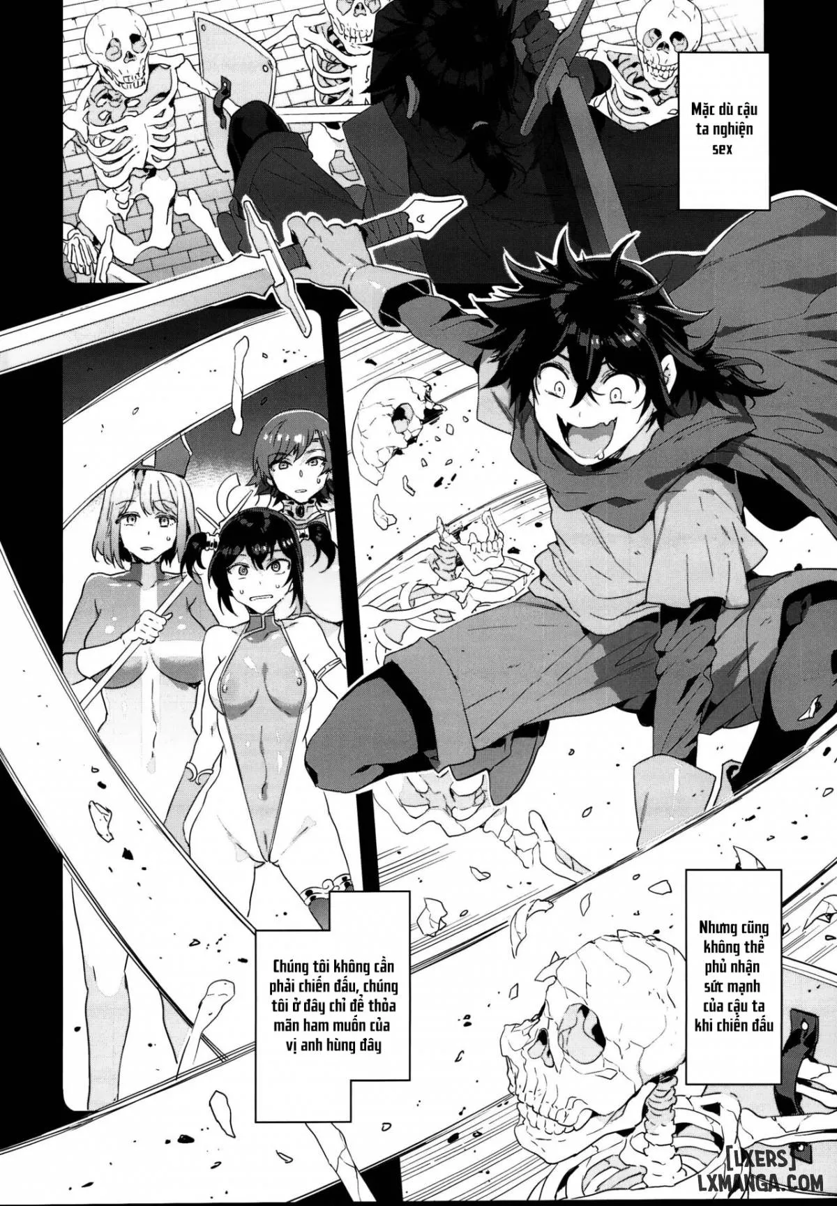 HentaiVN.net - Ảnh 11 - Hảo hán phịch thủ thiếu niên! [Seiyoku ni Shoujiki Sugiru Shota Yuusha] - Chapter 1