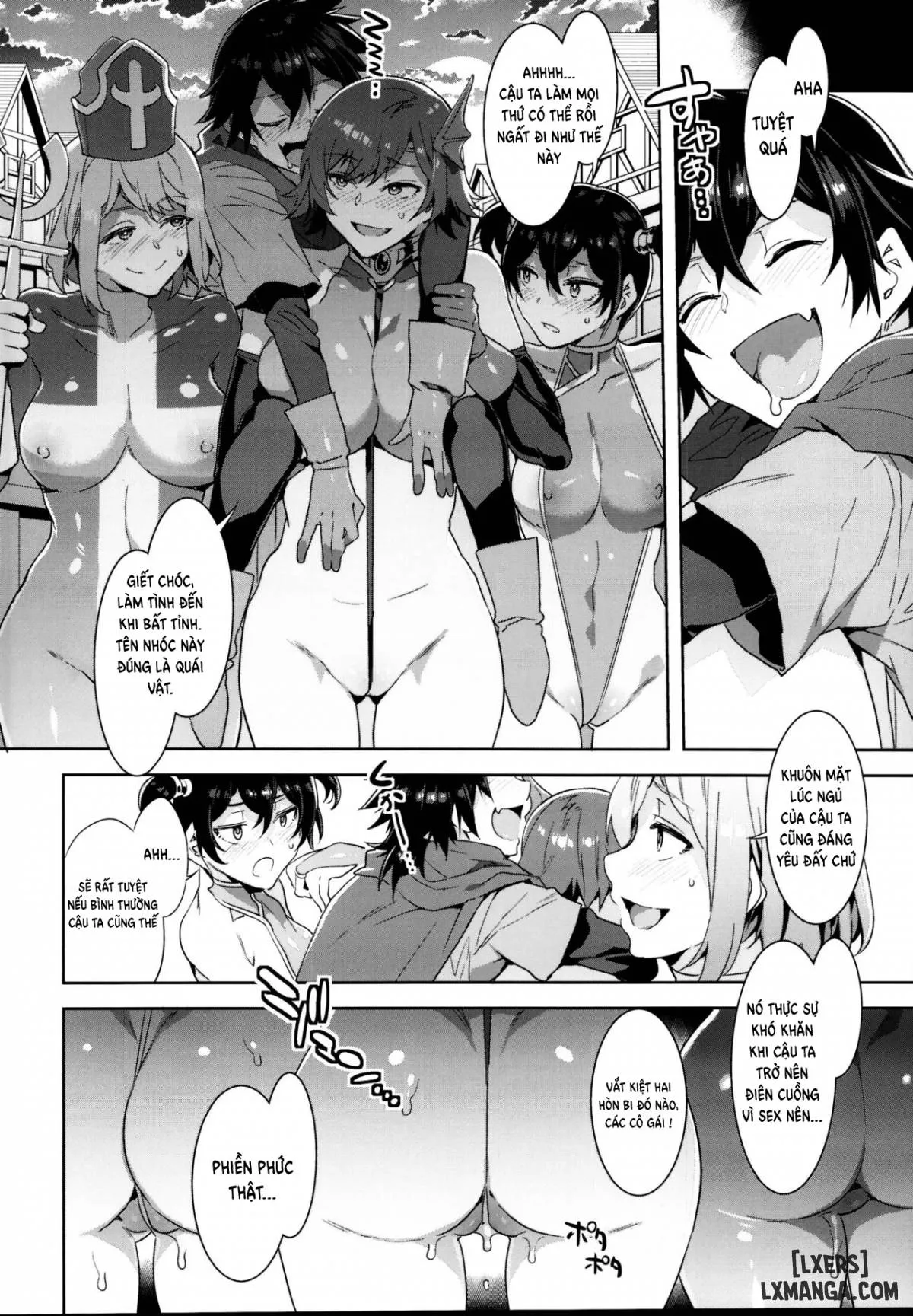 HentaiVN.net - Ảnh 15 - Hảo hán phịch thủ thiếu niên! [Seiyoku ni Shoujiki Sugiru Shota Yuusha] - Chapter 1