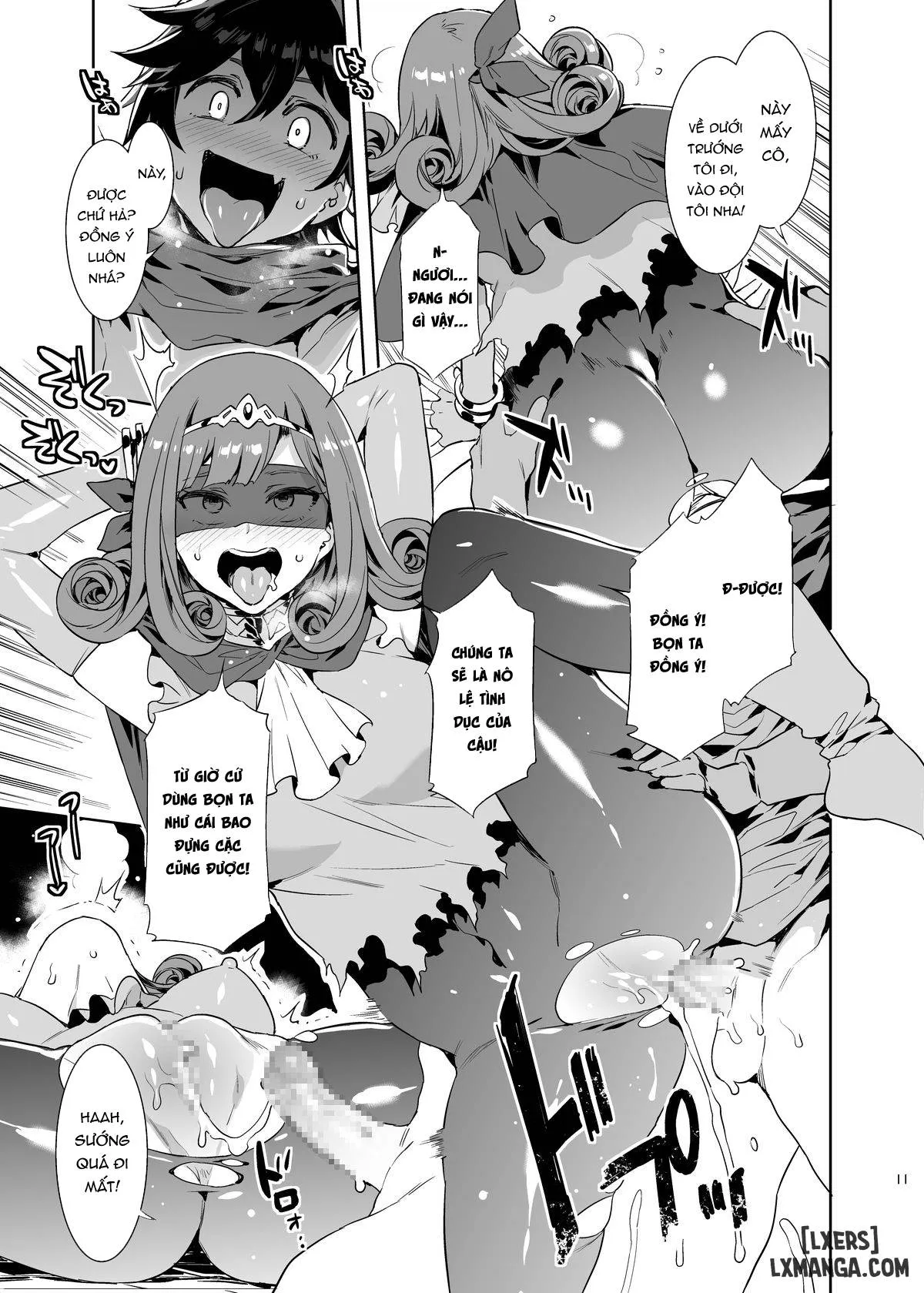 HentaiVN.net - Ảnh 10 - Hảo hán phịch thủ thiếu niên! [Seiyoku ni Shoujiki Sugiru Shota Yuusha] - Chapter 2 END