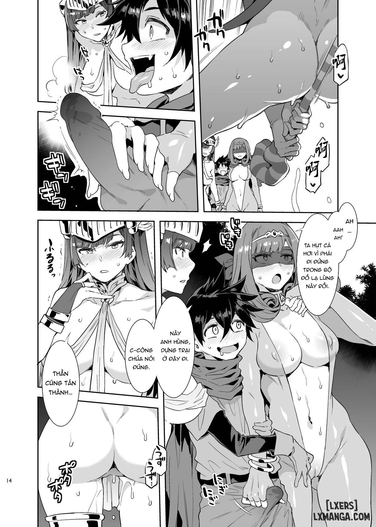 HentaiVN.net - Ảnh 13 - Hảo hán phịch thủ thiếu niên! [Seiyoku ni Shoujiki Sugiru Shota Yuusha] - Chapter 2 END