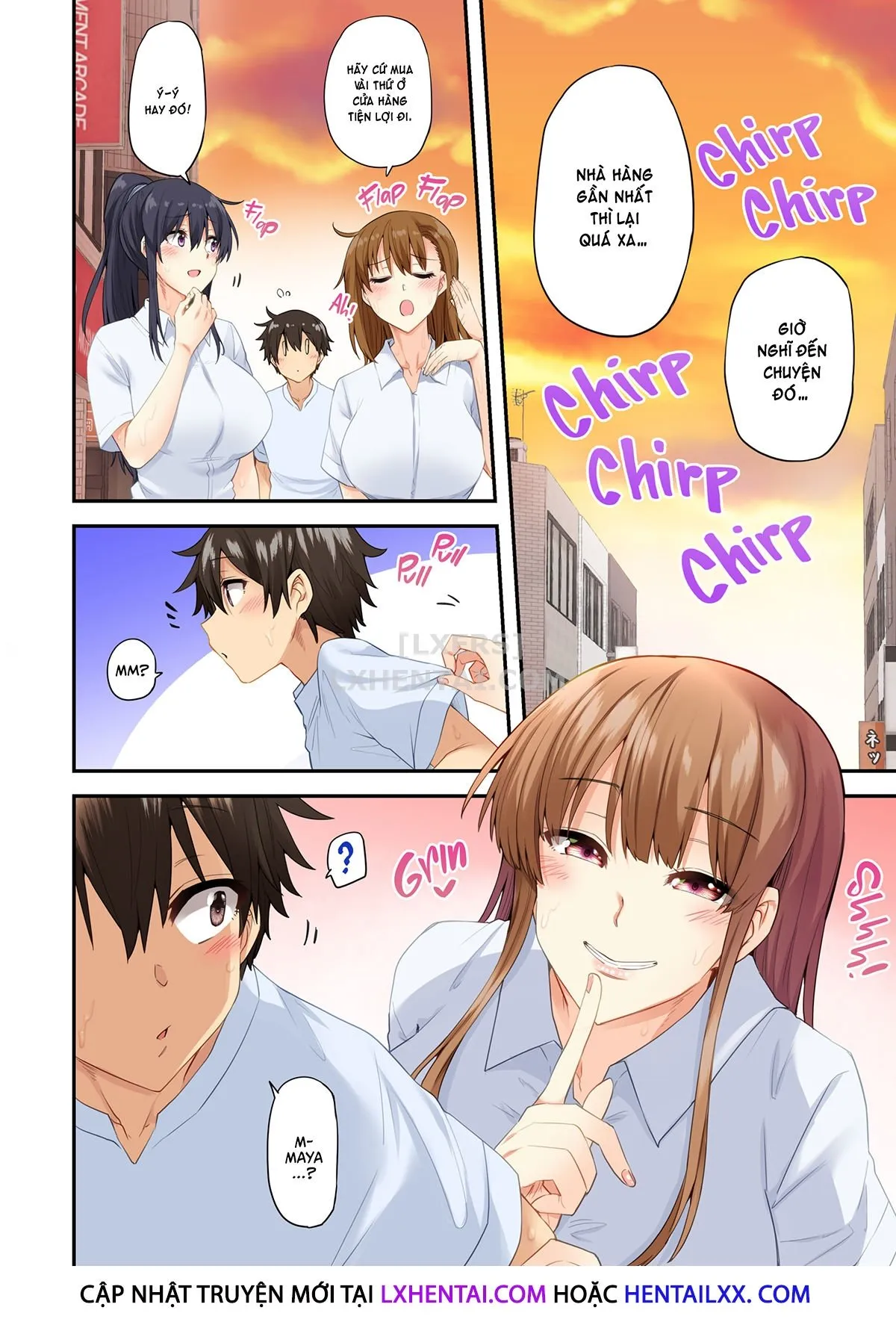 HentaiVN.net - Ảnh 36 - Onee-chan no Wasuremono o Todoke ni Kita Hazu nanoni [3 vs 1 Volleyball Match] - Chap 2 - Home Game
