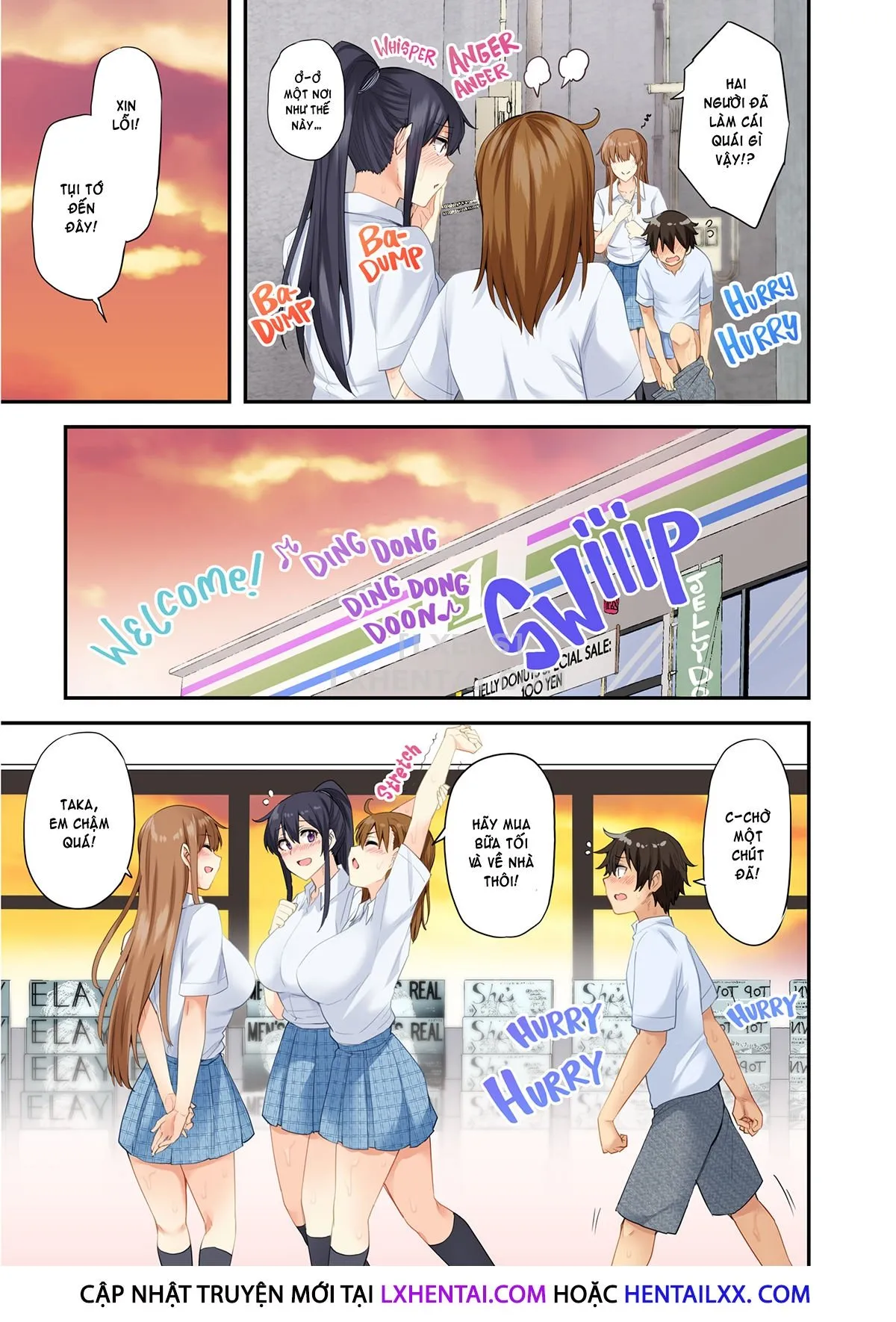 HentaiVN.net - Ảnh 45 - Onee-chan no Wasuremono o Todoke ni Kita Hazu nanoni [3 vs 1 Volleyball Match] - Chap 2 - Home Game