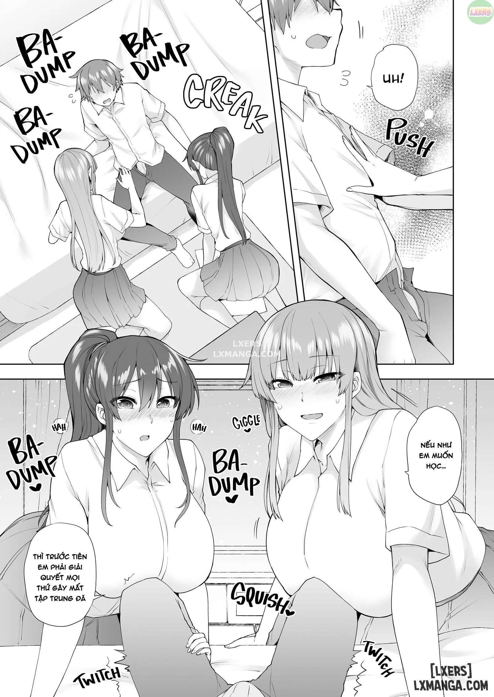 HentaiVN.net - Ảnh 7 - Onee-chan no Wasuremono o Todoke ni Kita Hazu nanoni [3 vs 1 Volleyball Match] - Chapter 3